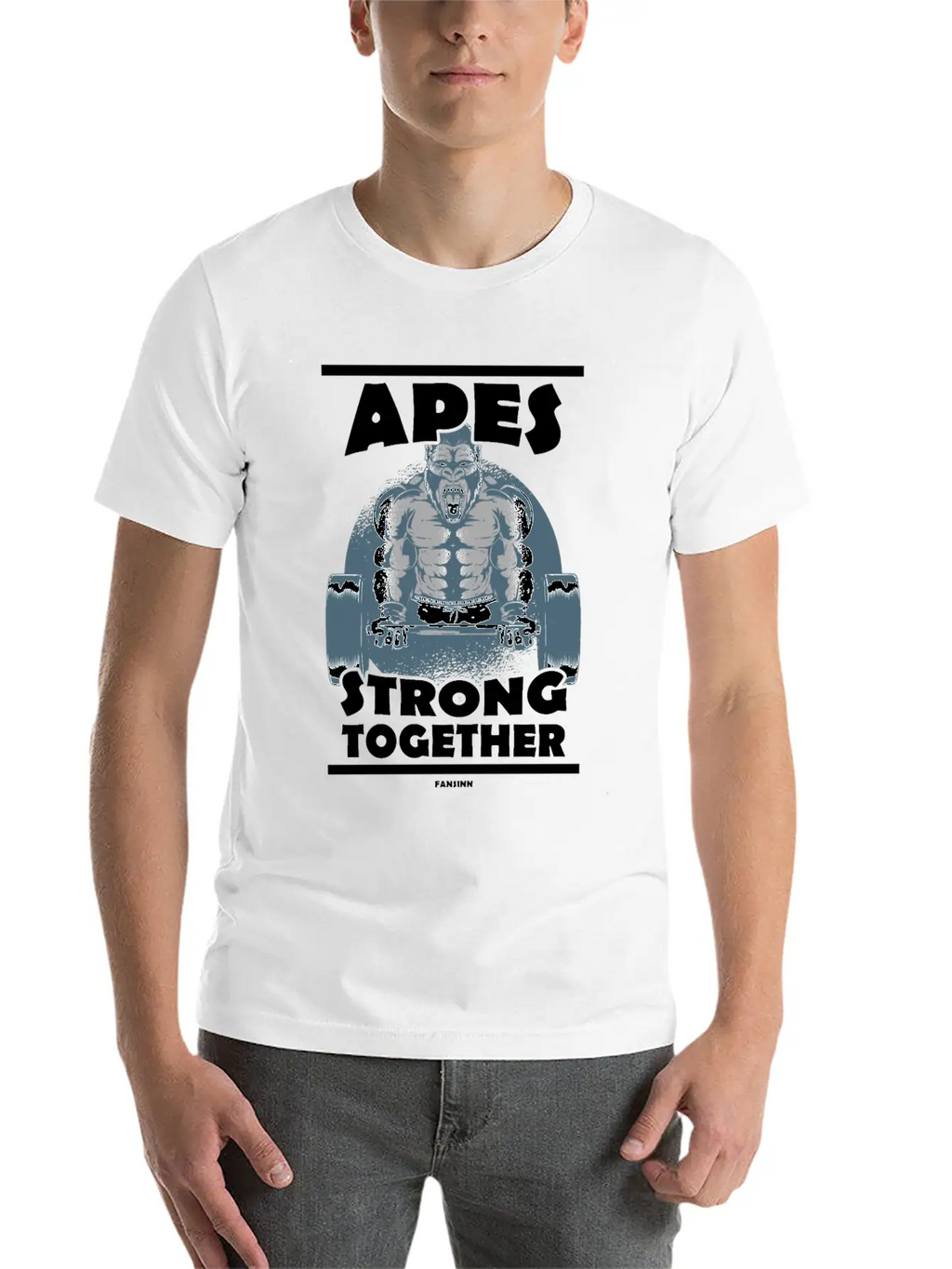 Apes Strong Together Classic Cotton Tee – Unisex Comfort For Any Season