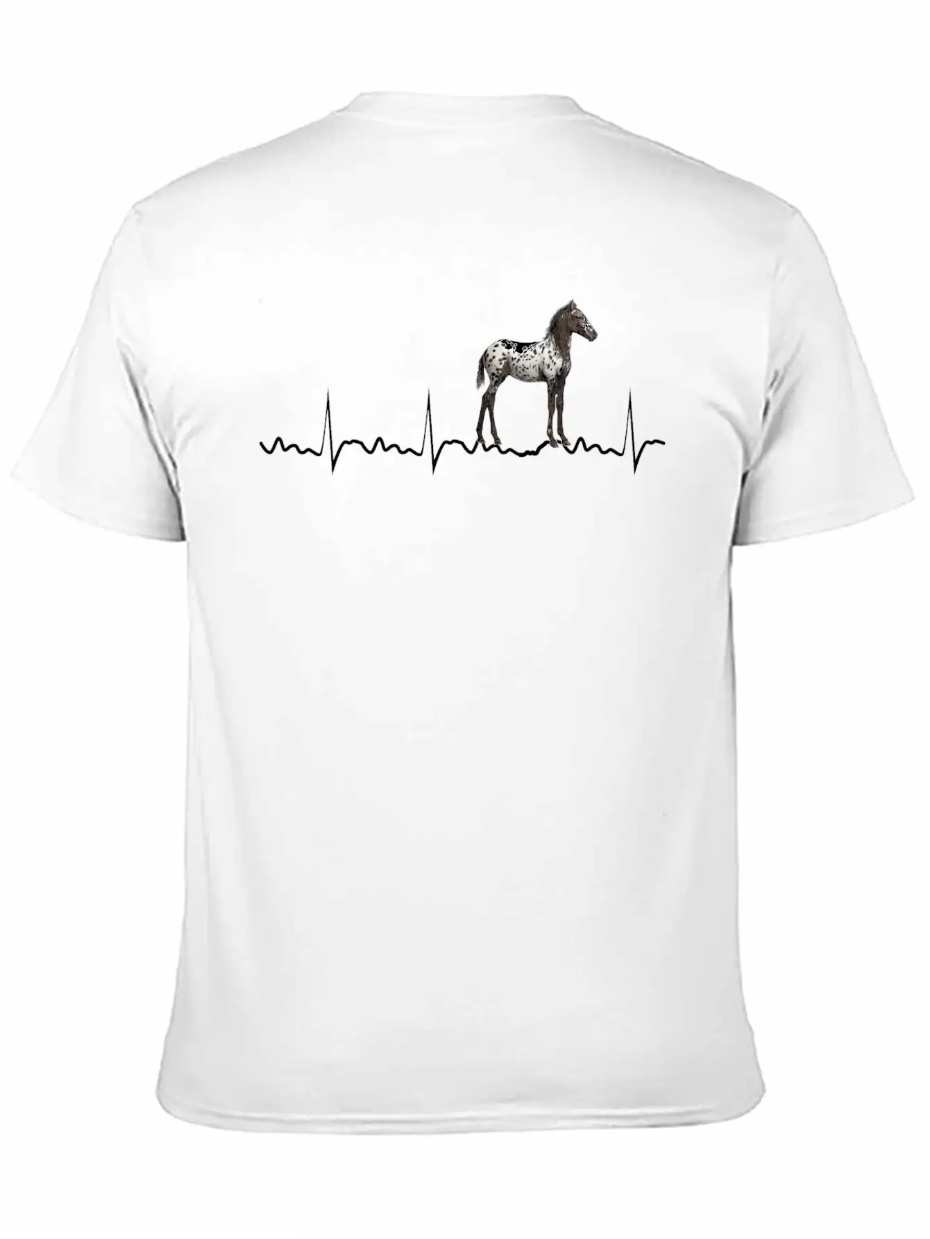 Appaloosa Heartbeat Appaloosa Horse Riding Comfortable Minimalist Graphic Tee – Summer Style Essential