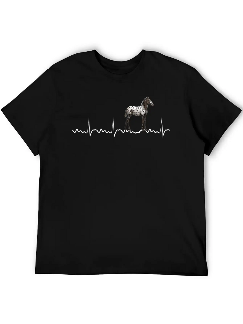 Appaloosa Heartbeat Appaloosa Horse Riding Comfortable Minimalist Graphic Tee – Summer Style Essential