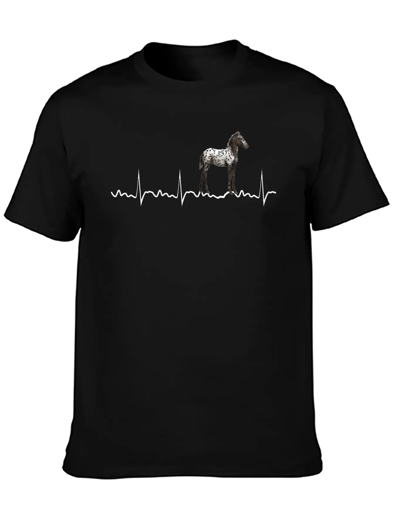 Appaloosa Heartbeat Appaloosa Horse Riding Comfortable Minimalist Graphic Tee – Summer Style Essential