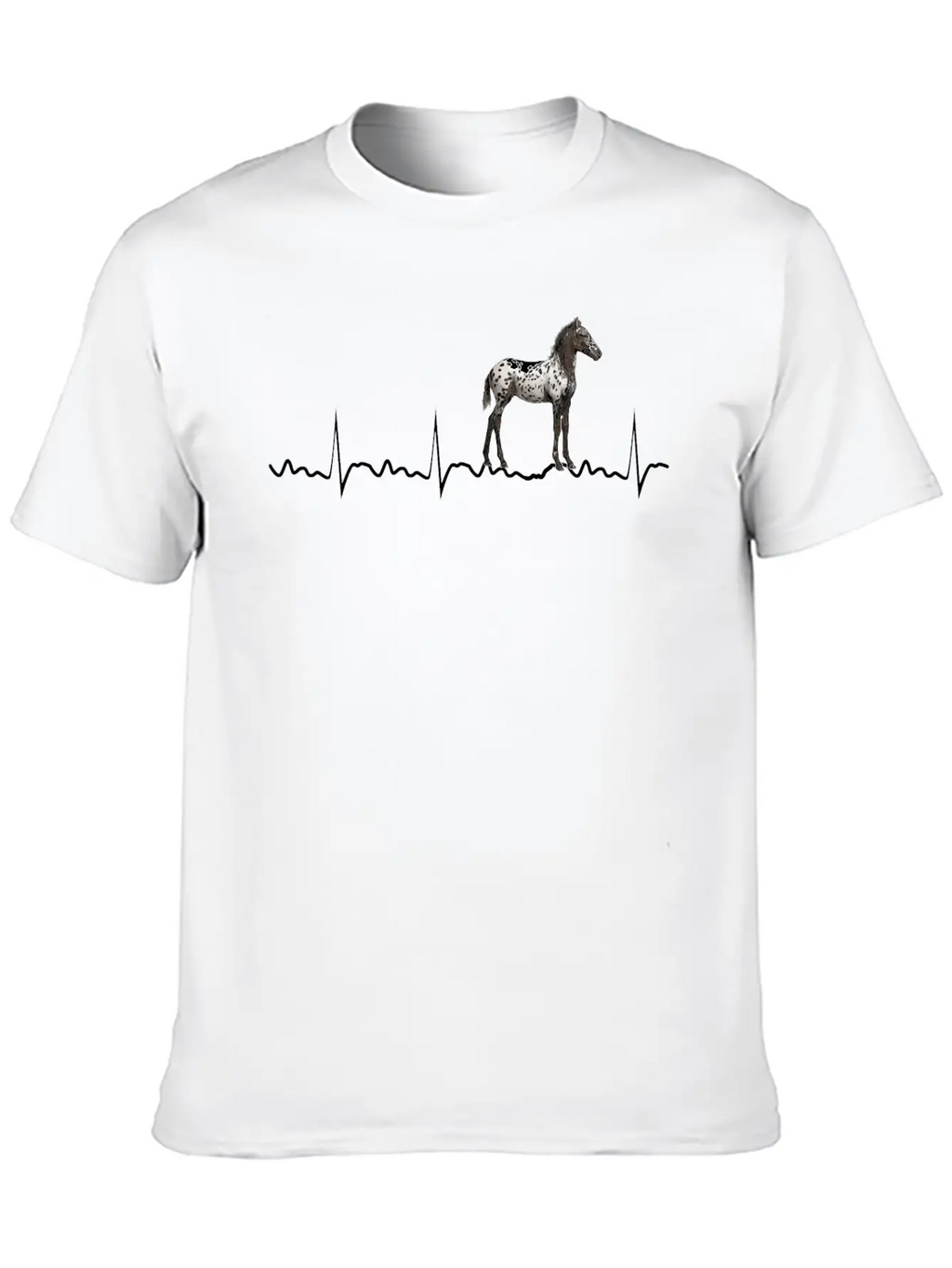 Appaloosa Heartbeat Appaloosa Horse Riding Comfortable Minimalist Graphic Tee – Summer Style Essential