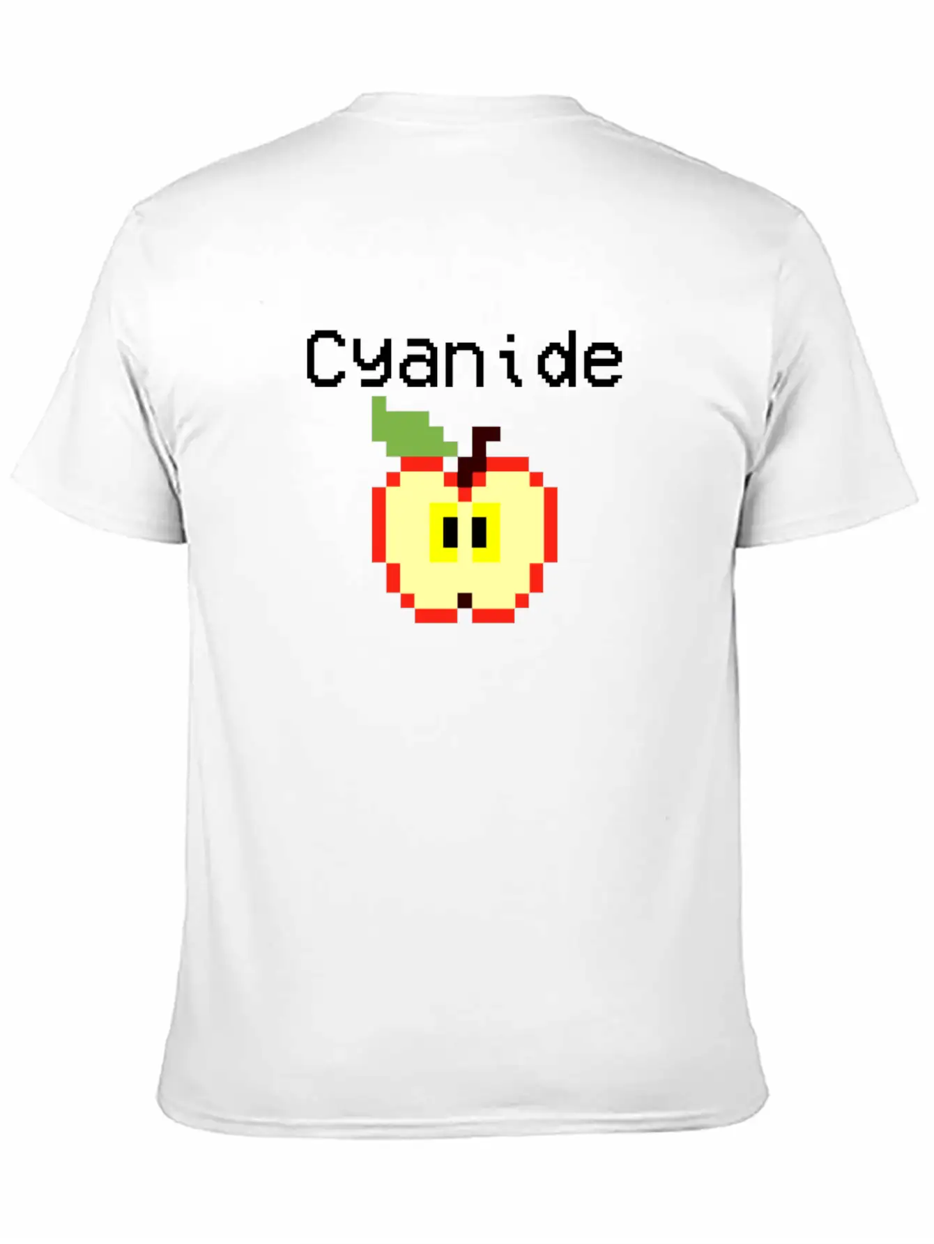 Apple Design. Sarcastic Text Classic Crew Neck Graphic Tee – Everyday Minimal Look