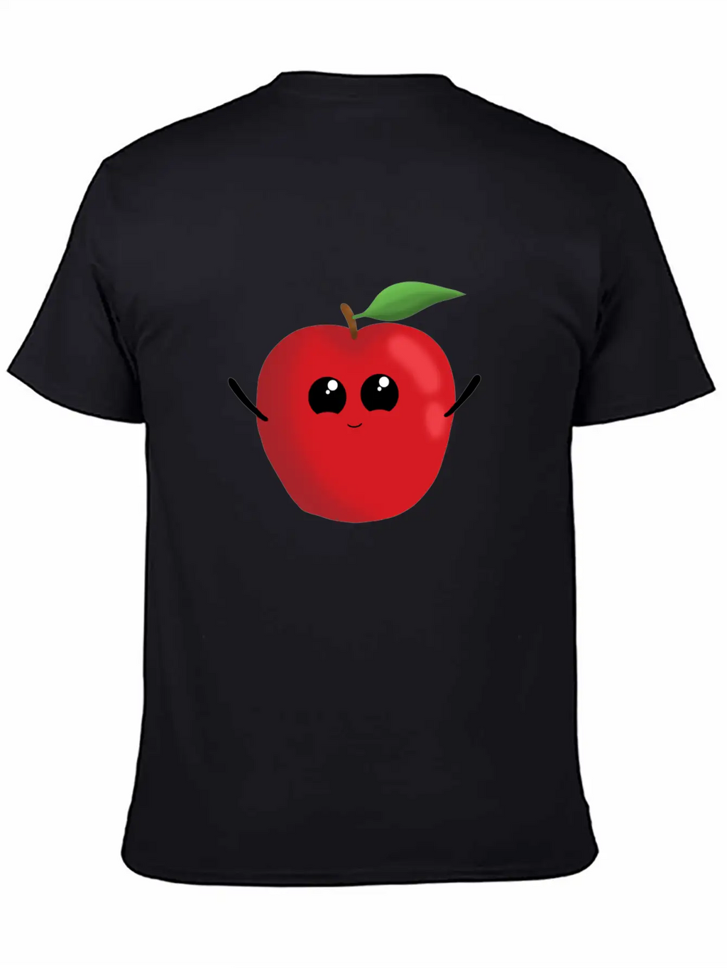 Apple Fruit Vegetarian Vegan Apples Sweet Classic Crew Neck Graphic Tee – Everyday Minimal Look