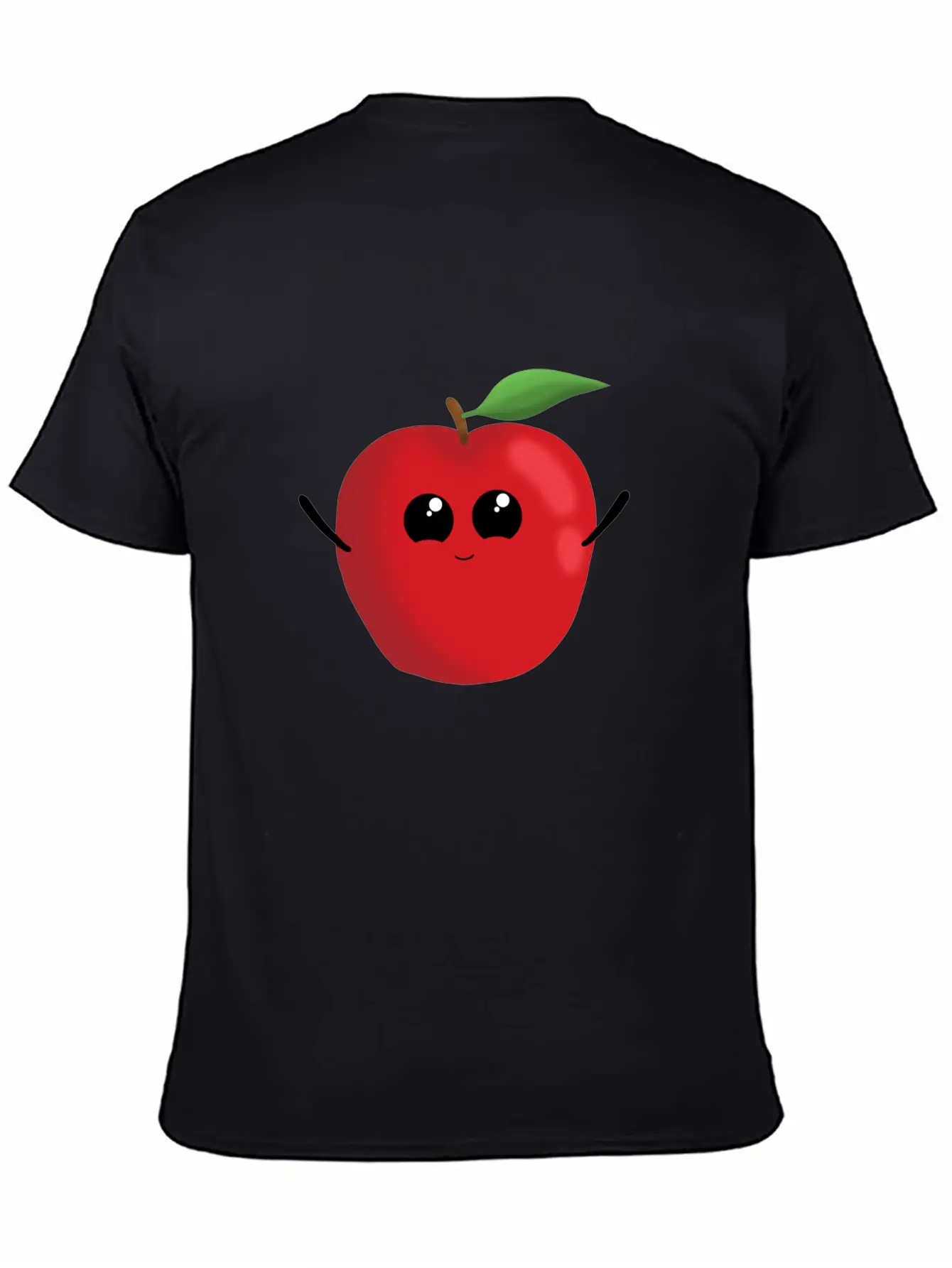 Apple Fruit Vegetarian Vegan Apples Sweet Classic Crew Neck Graphic Tee – Everyday Minimal Look