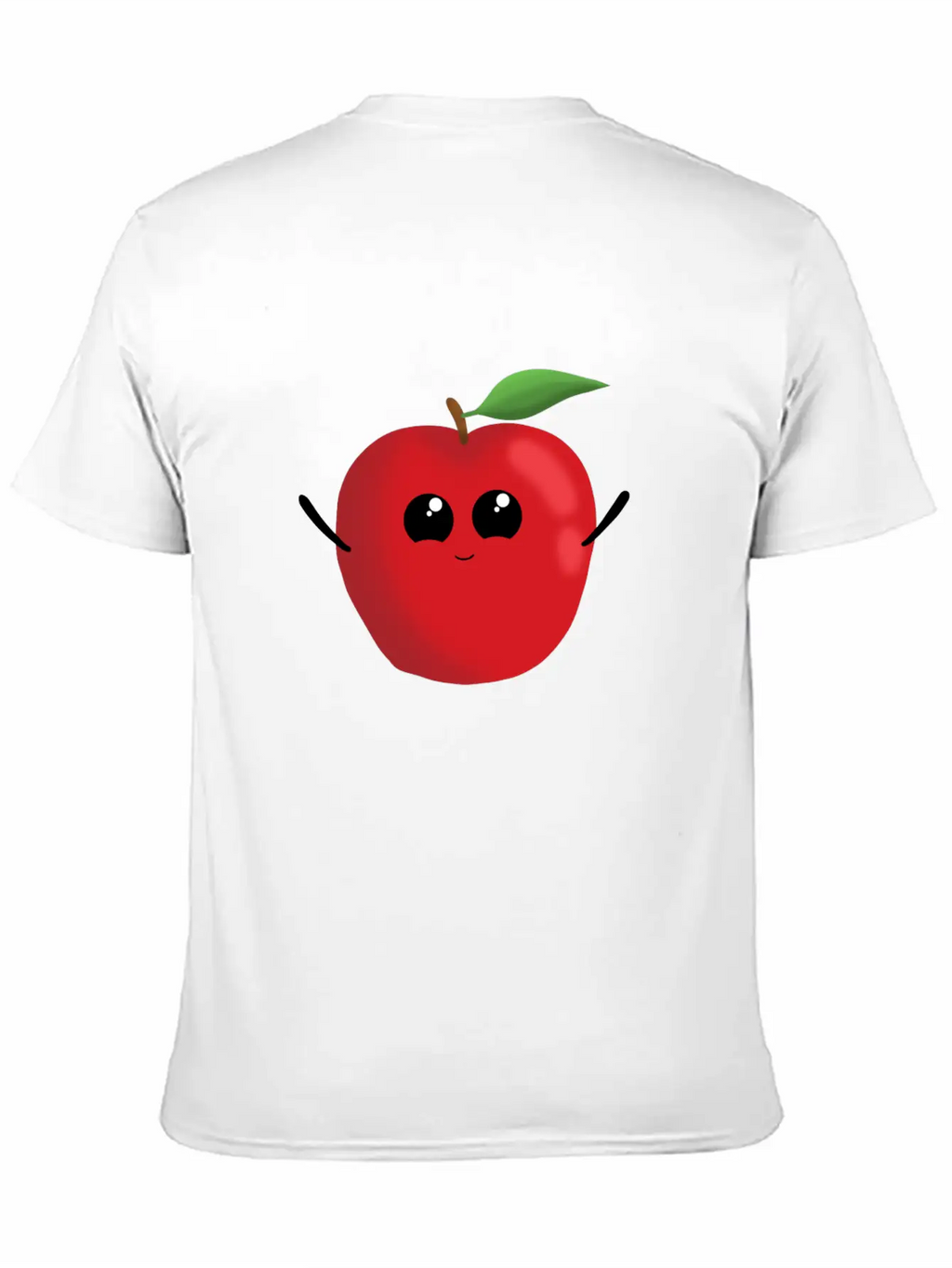 Apple Fruit Vegetarian Vegan Apples Sweet Classic Crew Neck Graphic Tee – Everyday Minimal Look