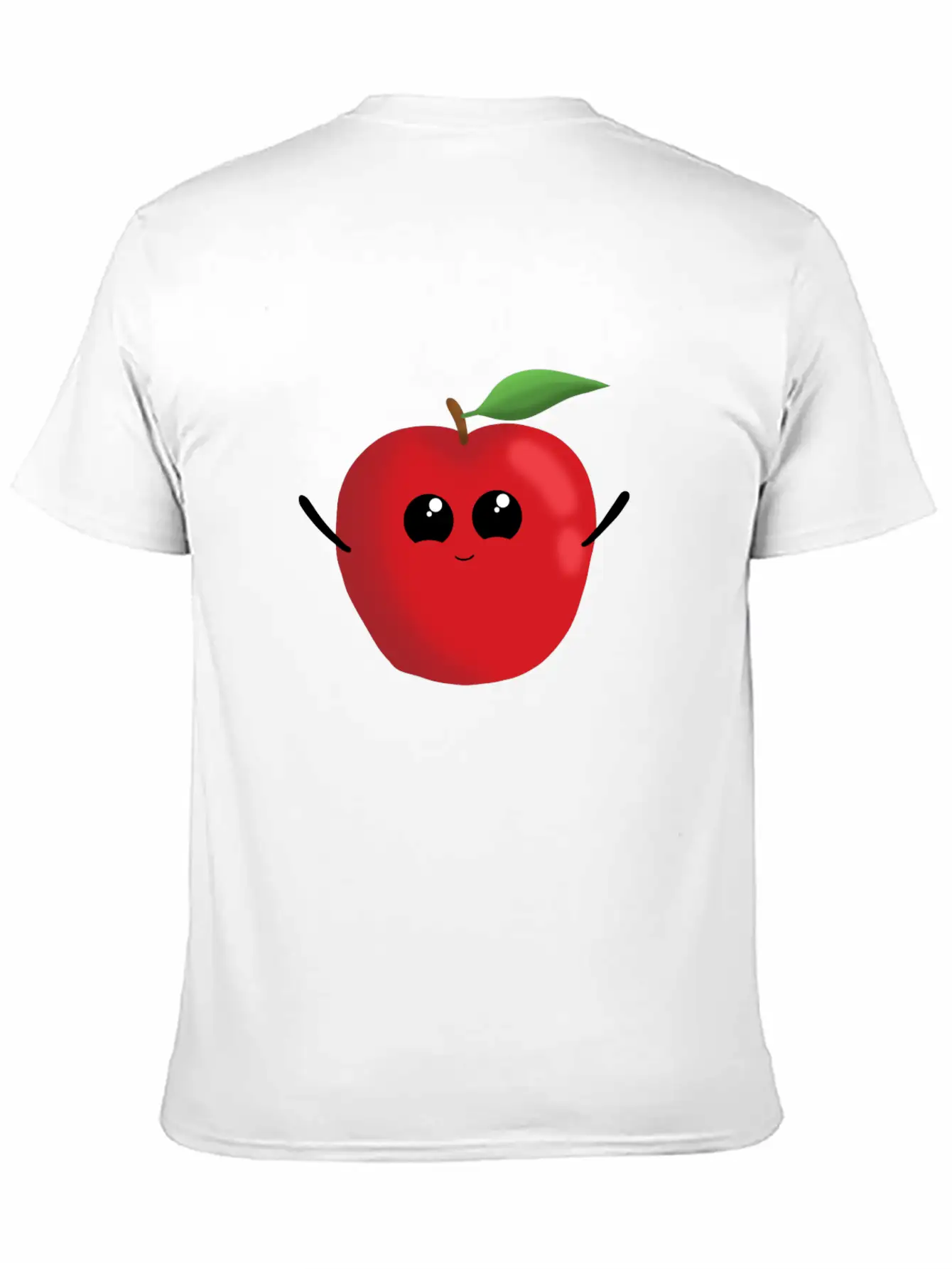 Apple Fruit Vegetarian Vegan Apples Sweet Classic Crew Neck Graphic Tee – Everyday Minimal Look
