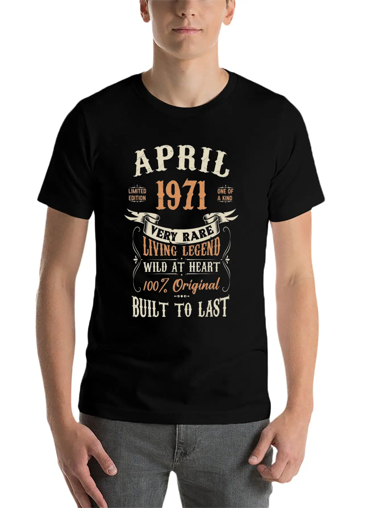 April 1971 Birthday Surprise Basic Graphic T-Shirt – Daily Comfort In Soft Cotton