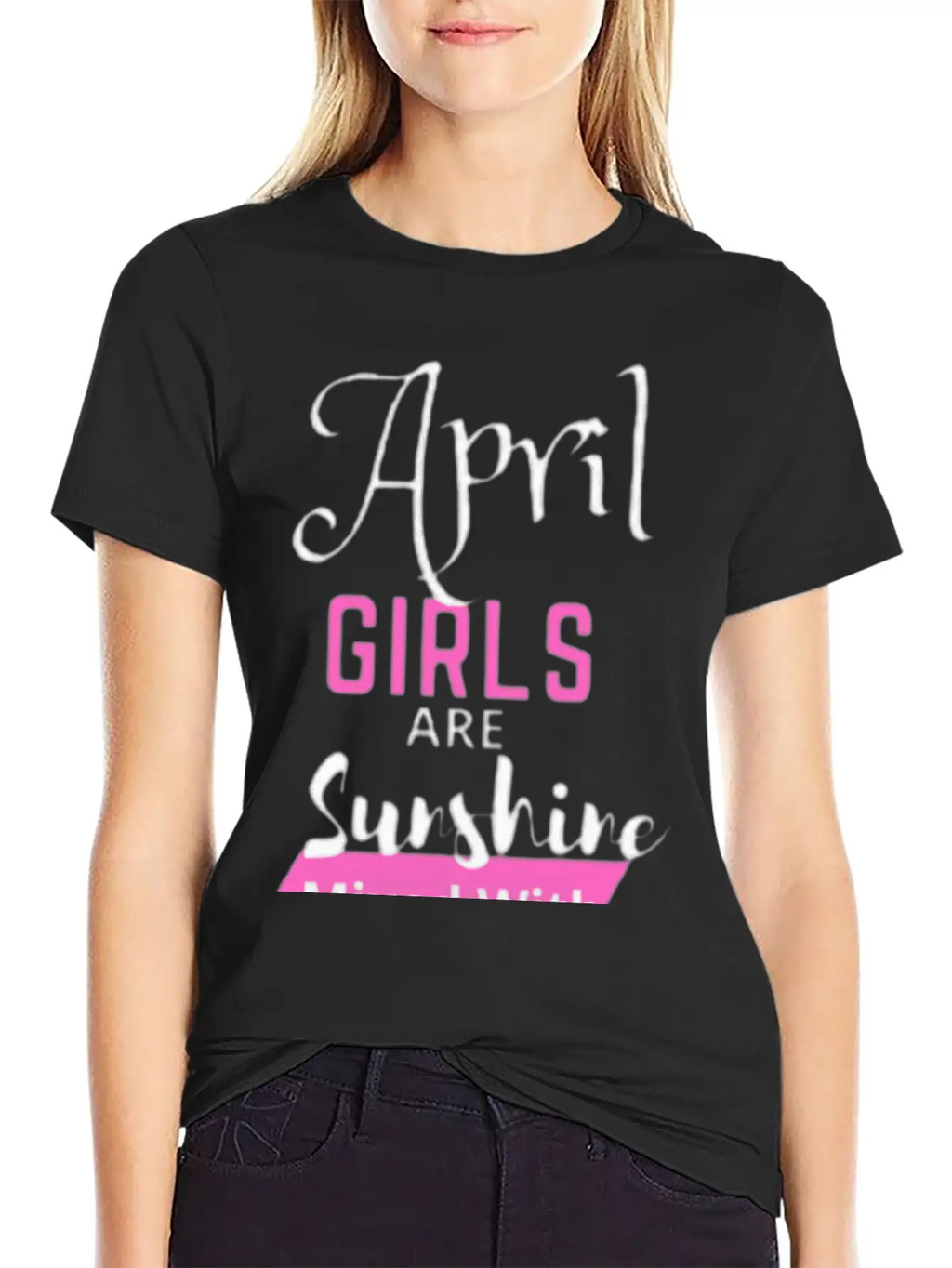 April Girl Are Sunshine Mixed With A Little Hurric Timeless Short Sleeve Tee – Comfy And Minimalist Design