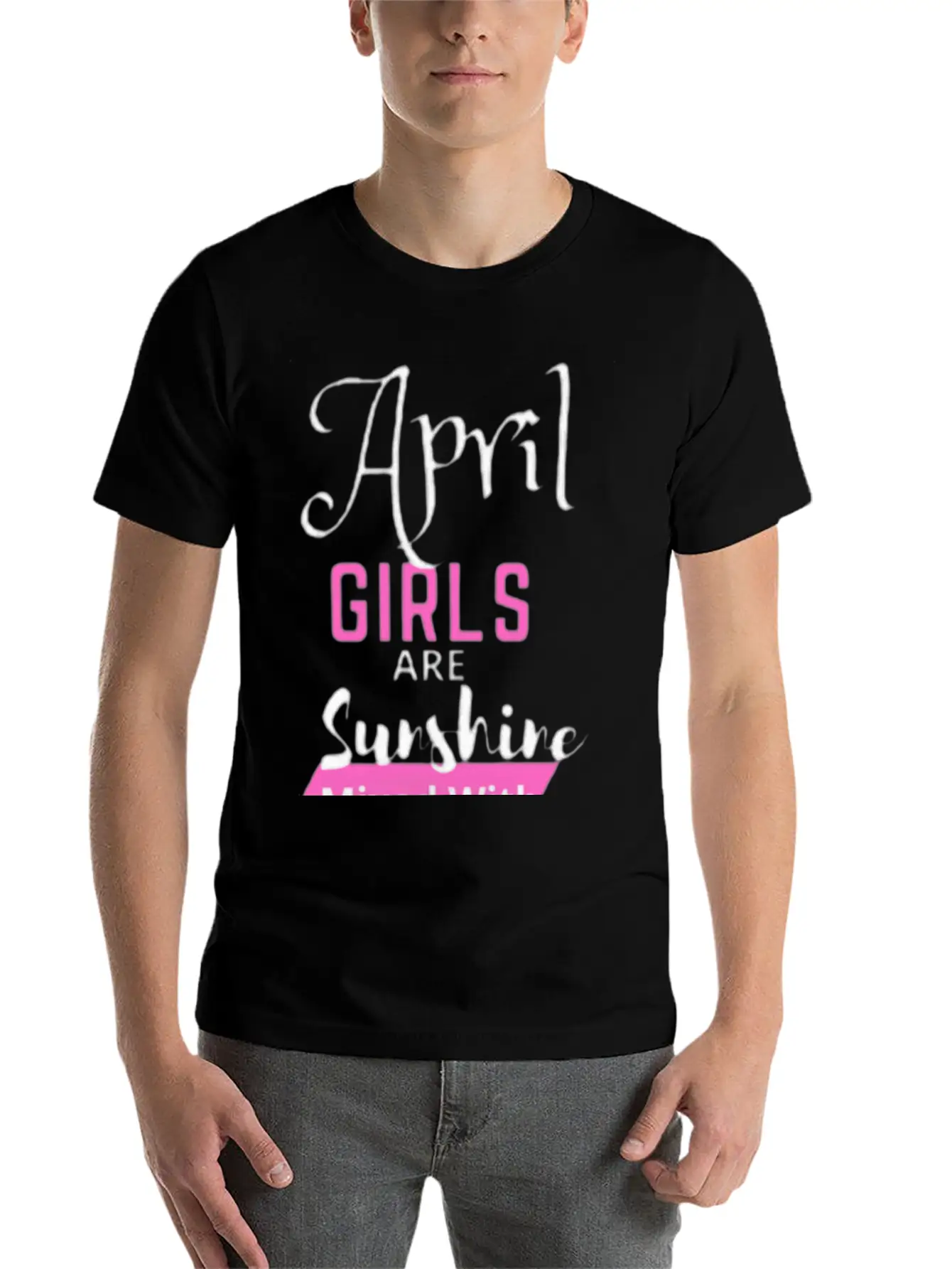 April Girl Are Sunshine Mixed With A Little Hurric Timeless Short Sleeve Tee – Comfy And Minimalist Design