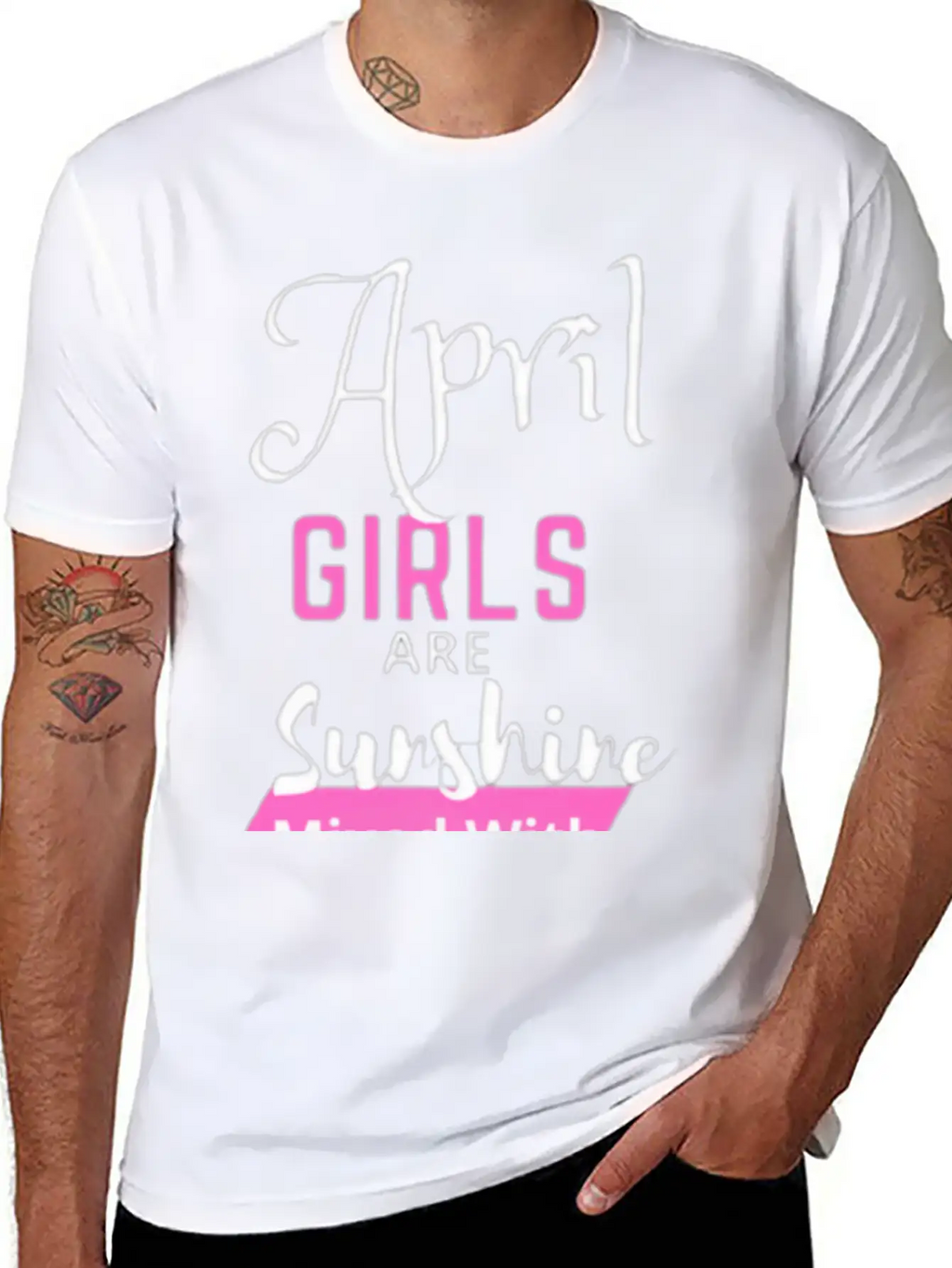 April Girl Are Sunshine Mixed With A Little Hurric Timeless Short Sleeve Tee – Comfy And Minimalist Design