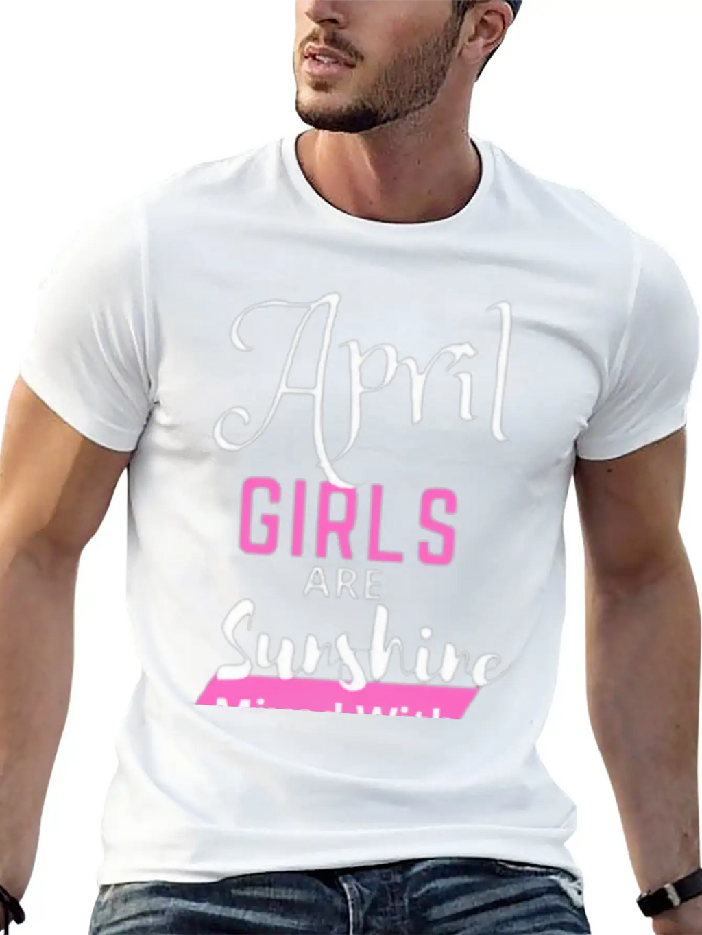 April Girl Are Sunshine Mixed With A Little Hurric Timeless Short Sleeve Tee – Comfy And Minimalist Design
