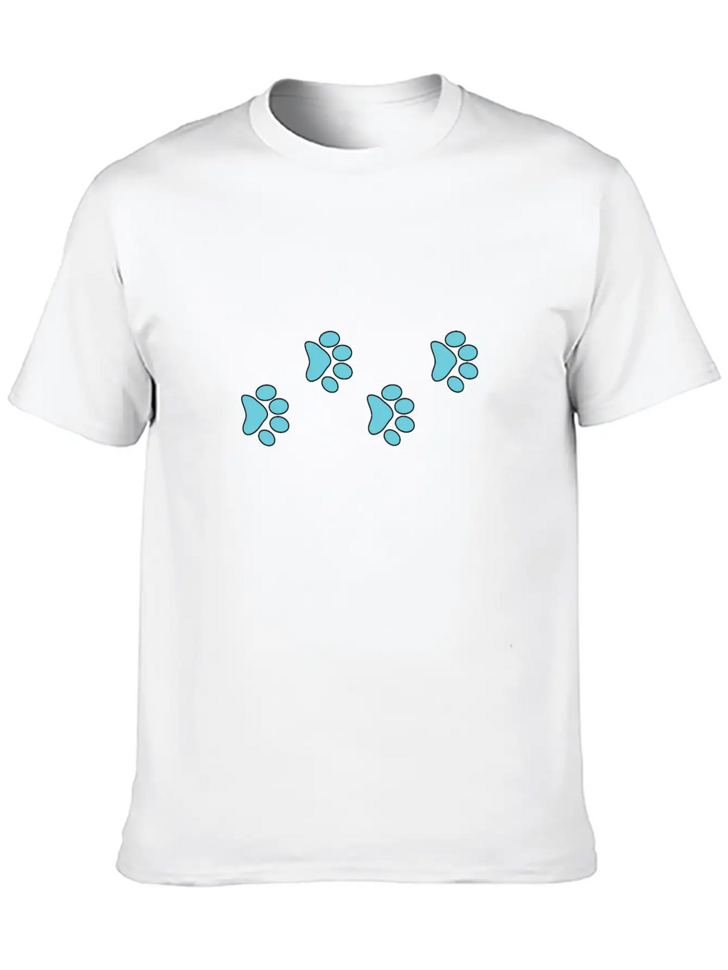 Aqua Dog Paws Classic Cotton Tee – Unisex Comfort For Any Season