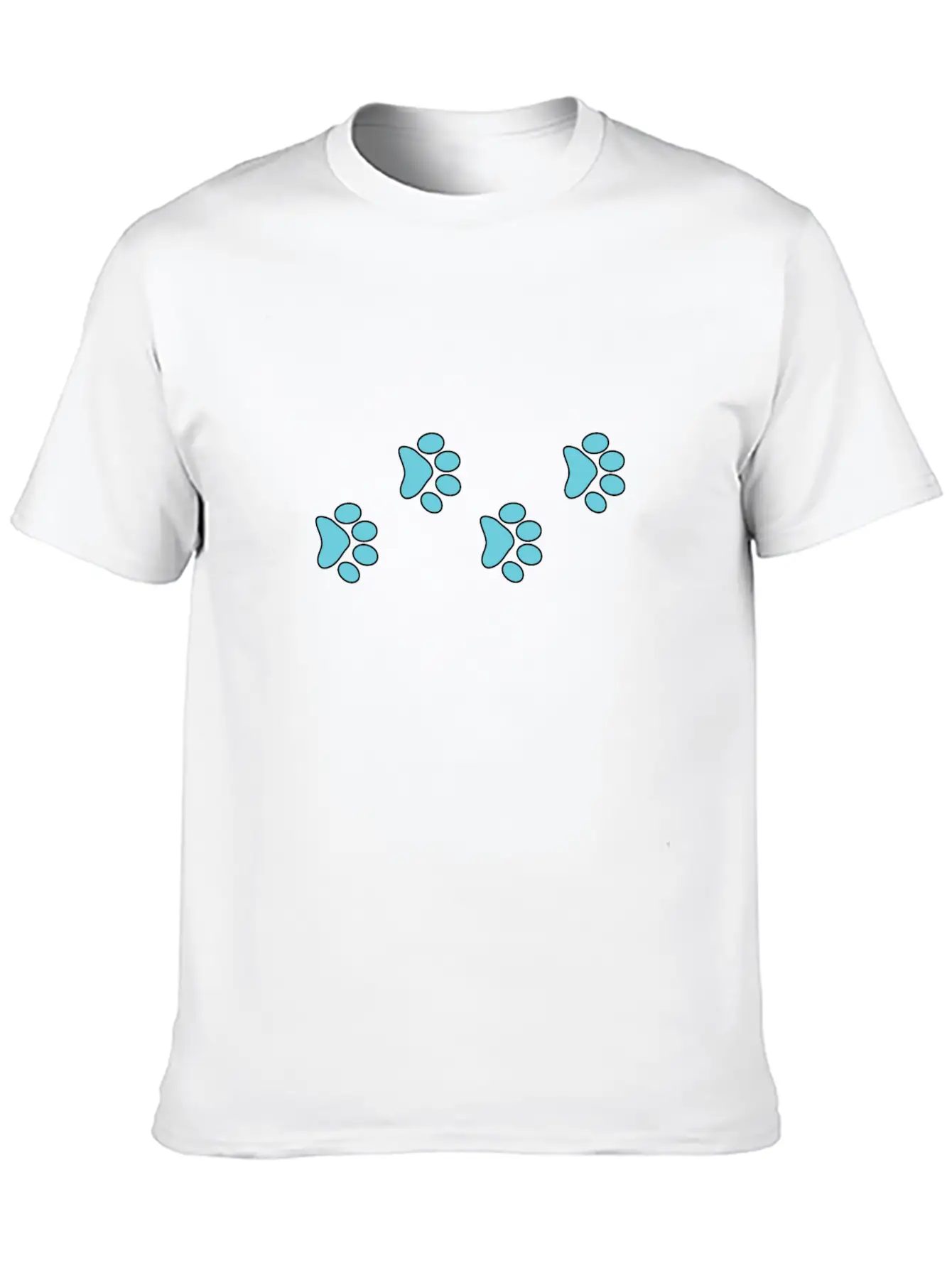 Aqua Dog Paws Classic Cotton Tee – Unisex Comfort For Any Season