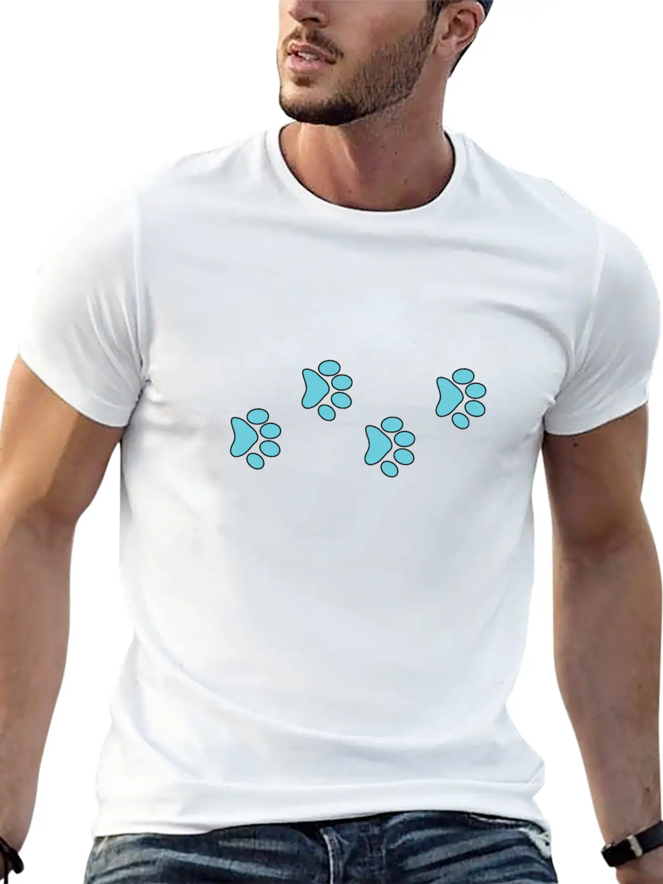 Aqua Dog Paws Classic Cotton Tee – Unisex Comfort For Any Season