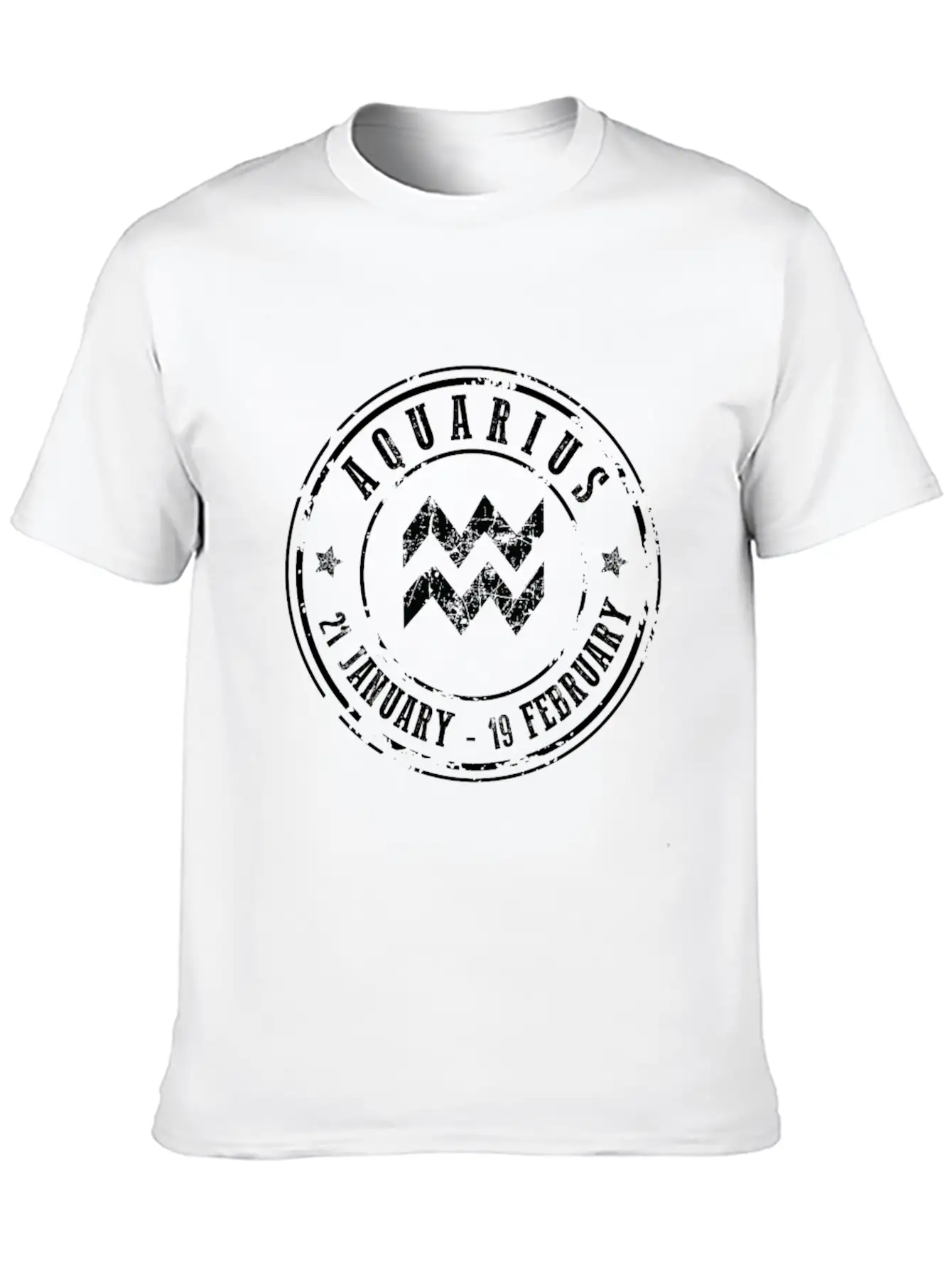 Aquarius Classic Fit Graphic Tee For Daily Comfort – Unisex Cotton Shirt