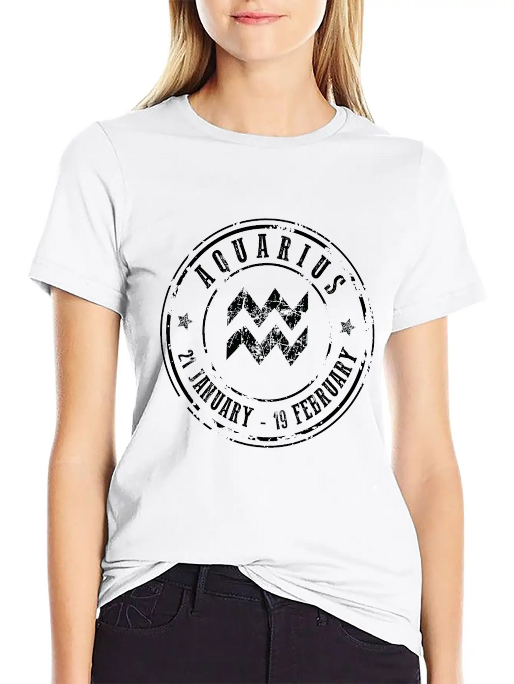 Aquarius Classic Fit Graphic Tee For Daily Comfort – Unisex Cotton Shirt