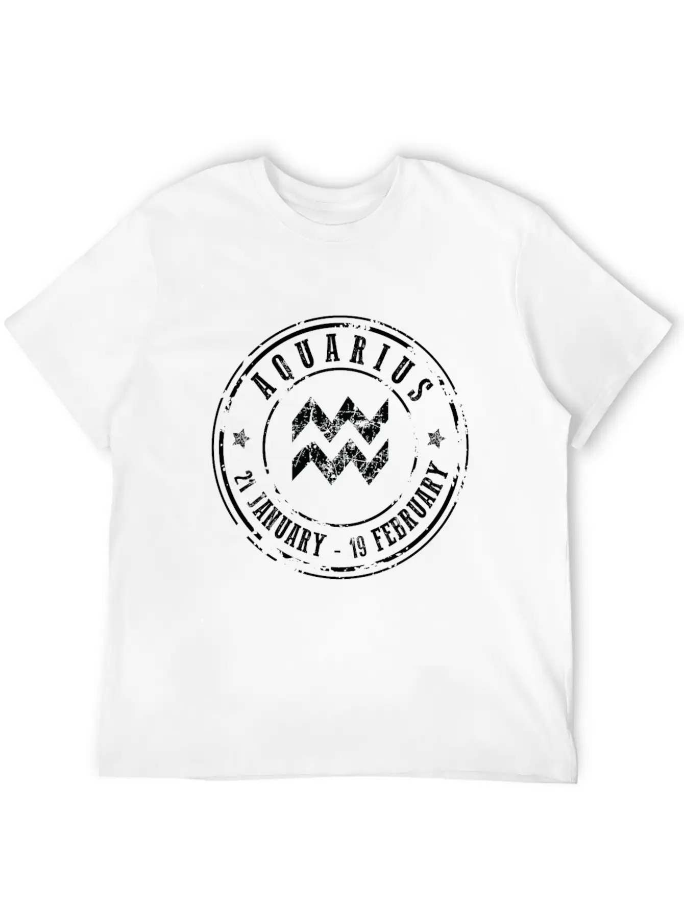 Aquarius Classic Fit Graphic Tee For Daily Comfort – Unisex Cotton Shirt