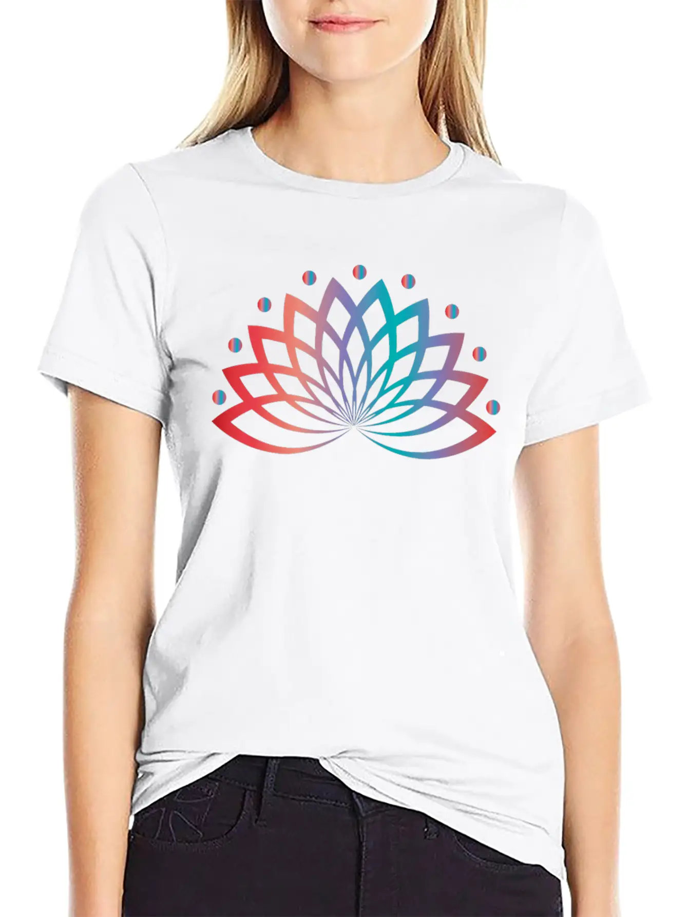 Aquatic Plant Lotus Flower Classic Fit Graphic Tee For Daily Comfort – Unisex Cotton Shirt