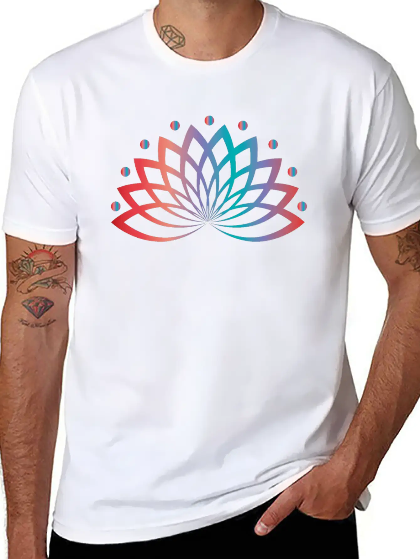 Aquatic Plant Lotus Flower Classic Fit Graphic Tee For Daily Comfort – Unisex Cotton Shirt