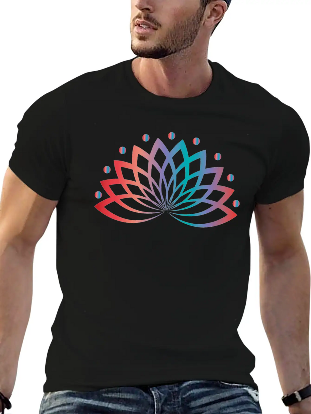 Aquatic Plant Lotus Flower Classic Fit Graphic Tee For Daily Comfort – Unisex Cotton Shirt