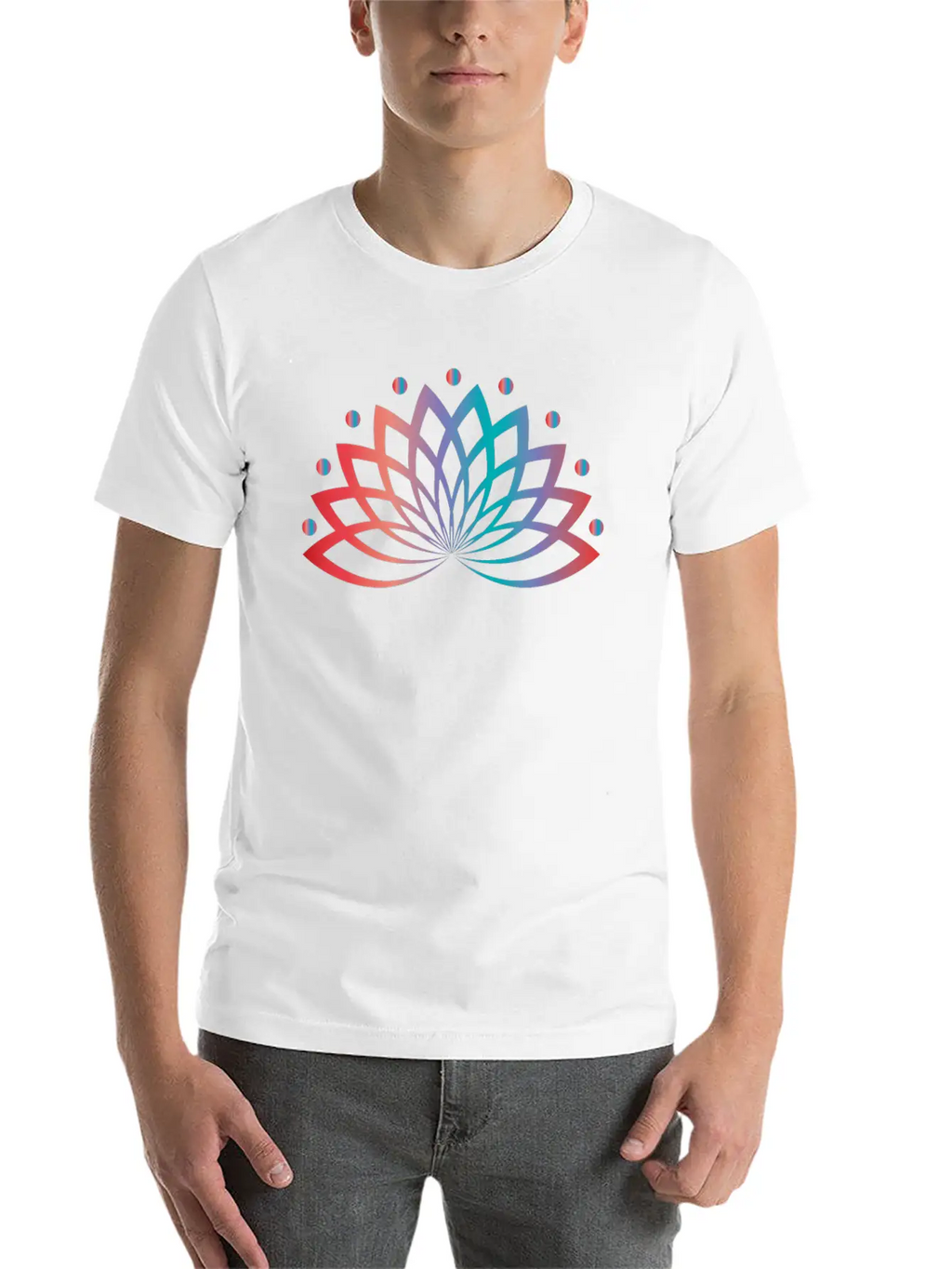 Aquatic Plant Lotus Flower Classic Fit Graphic Tee For Daily Comfort – Unisex Cotton Shirt