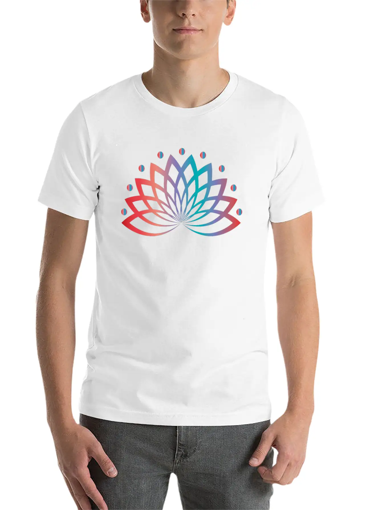 Aquatic Plant Lotus Flower Classic Fit Graphic Tee For Daily Comfort – Unisex Cotton Shirt