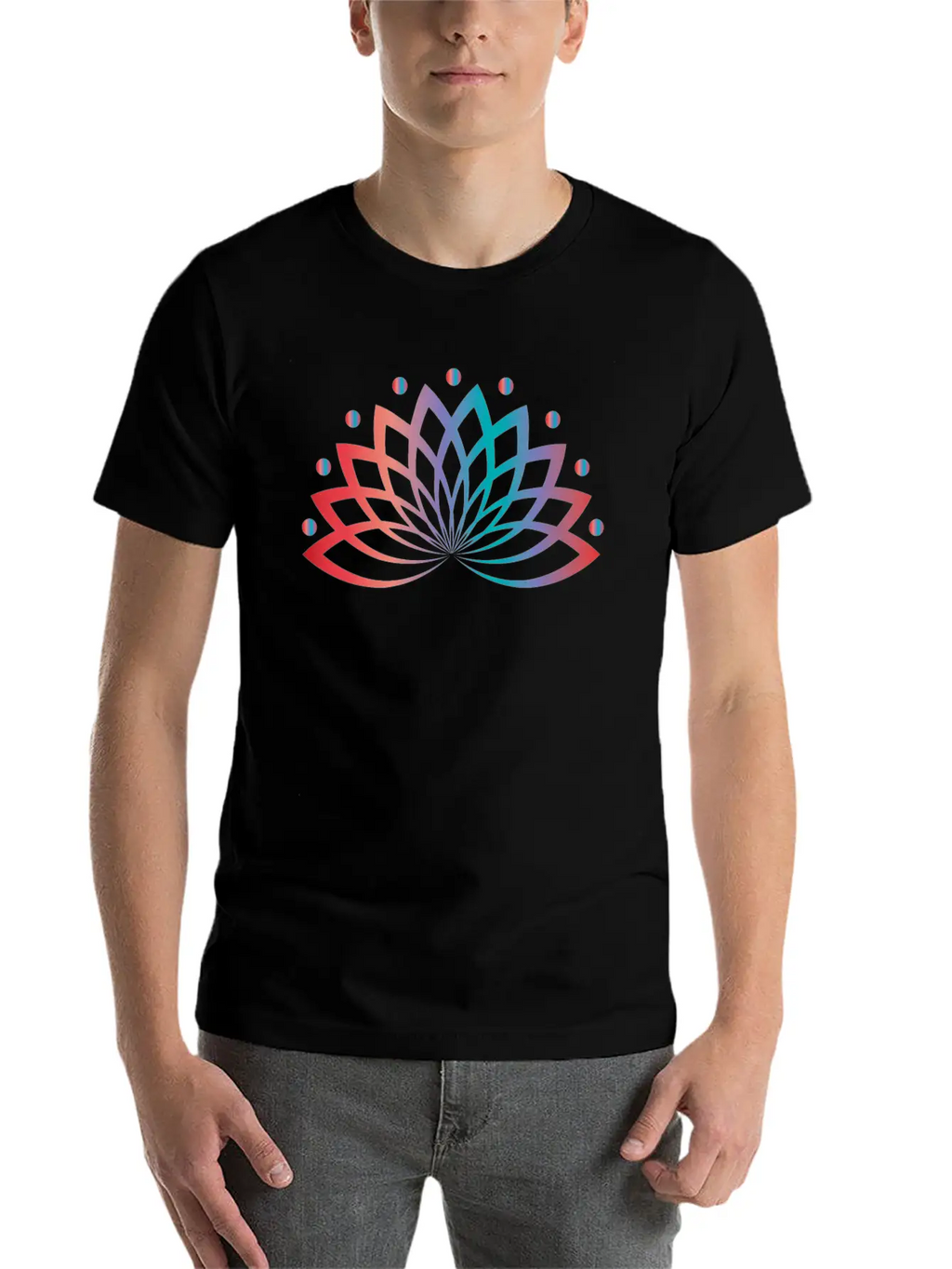 Aquatic Plant Lotus Flower Classic Fit Graphic Tee For Daily Comfort – Unisex Cotton Shirt