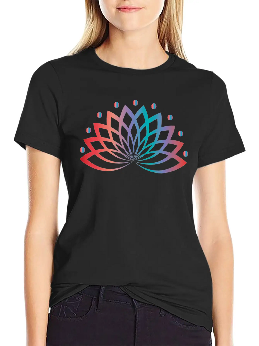 Aquatic Plant Lotus Flower Classic Fit Graphic Tee For Daily Comfort – Unisex Cotton Shirt