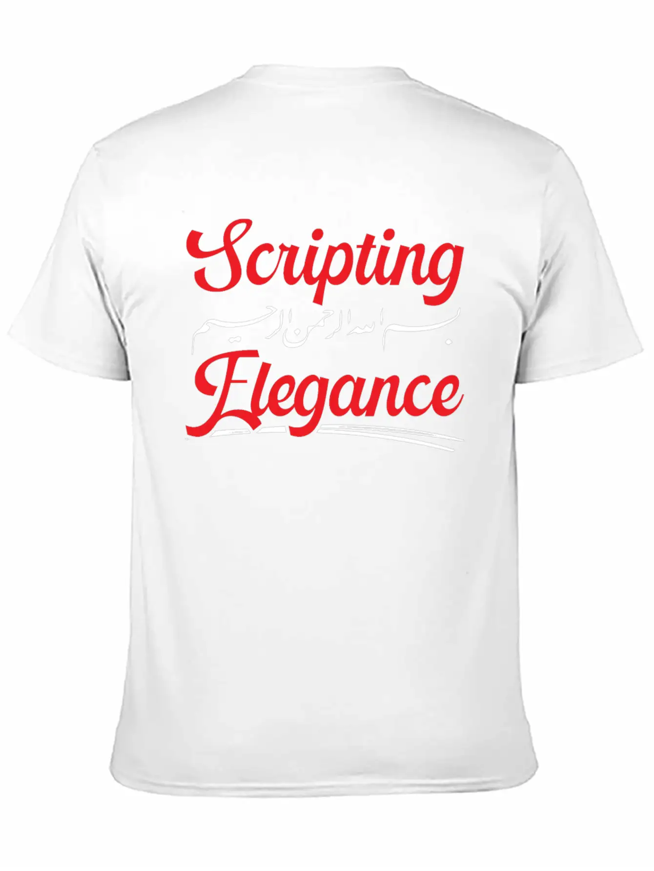 Arabic Calligraphy Calligraphic Writing Lettering Classic Fit Graphic Tee For Daily Comfort – Unisex Cotton Shirt