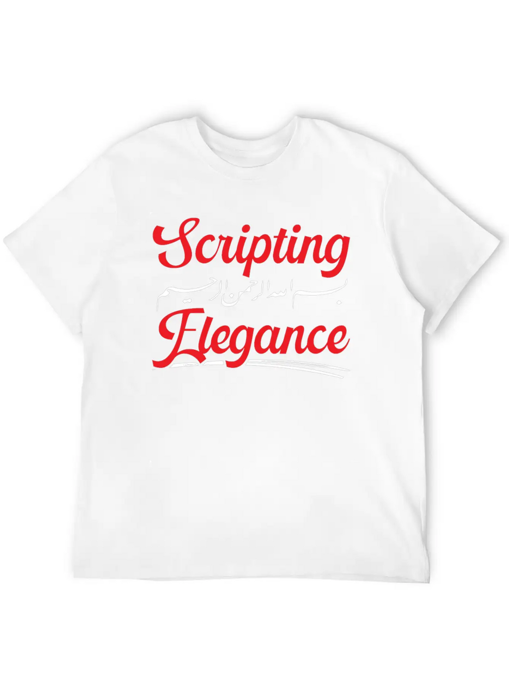 Arabic Calligraphy Calligraphic Writing Lettering Classic Fit Graphic Tee For Daily Comfort – Unisex Cotton Shirt