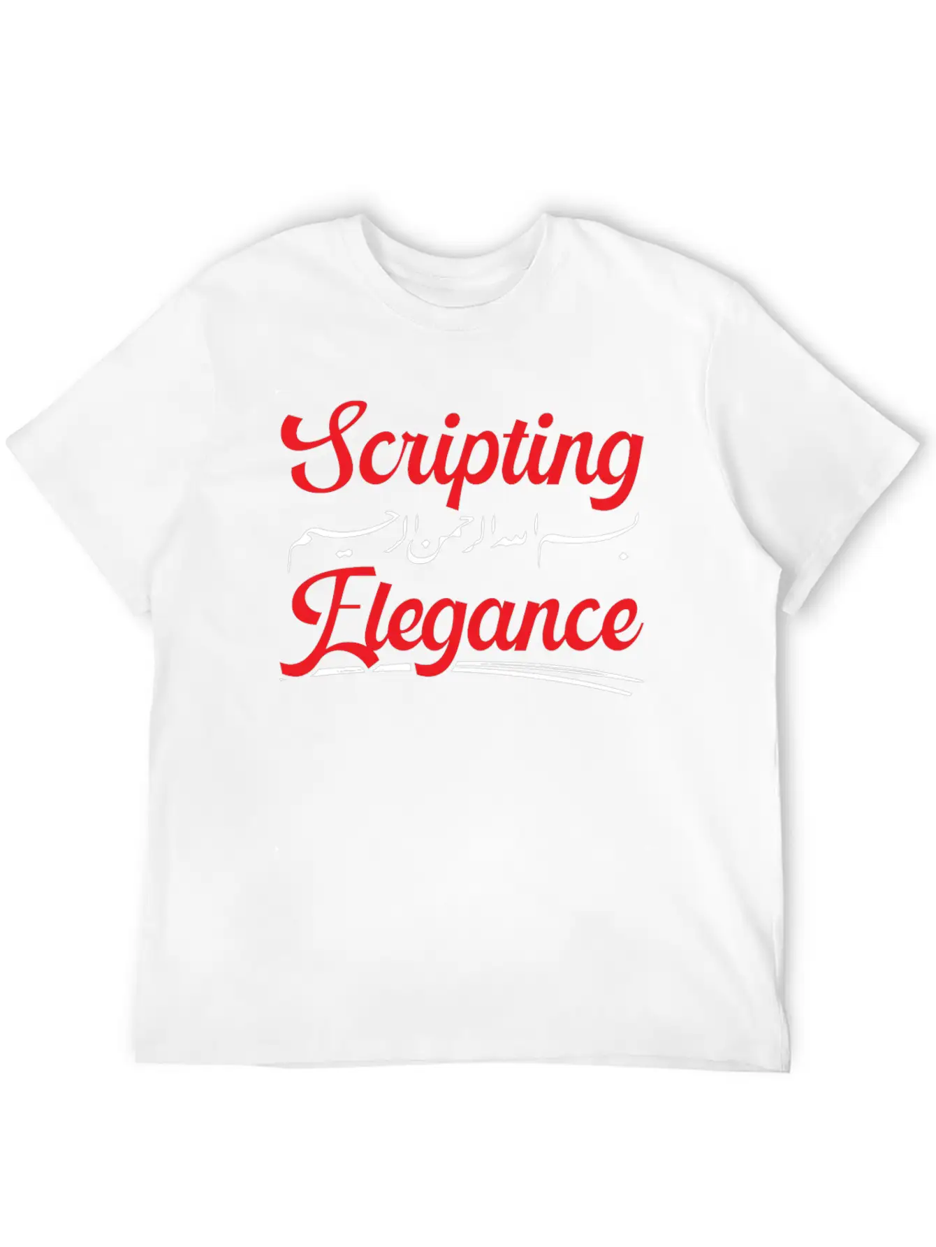 Arabic Calligraphy Calligraphic Writing Lettering Classic Fit Graphic Tee For Daily Comfort – Unisex Cotton Shirt