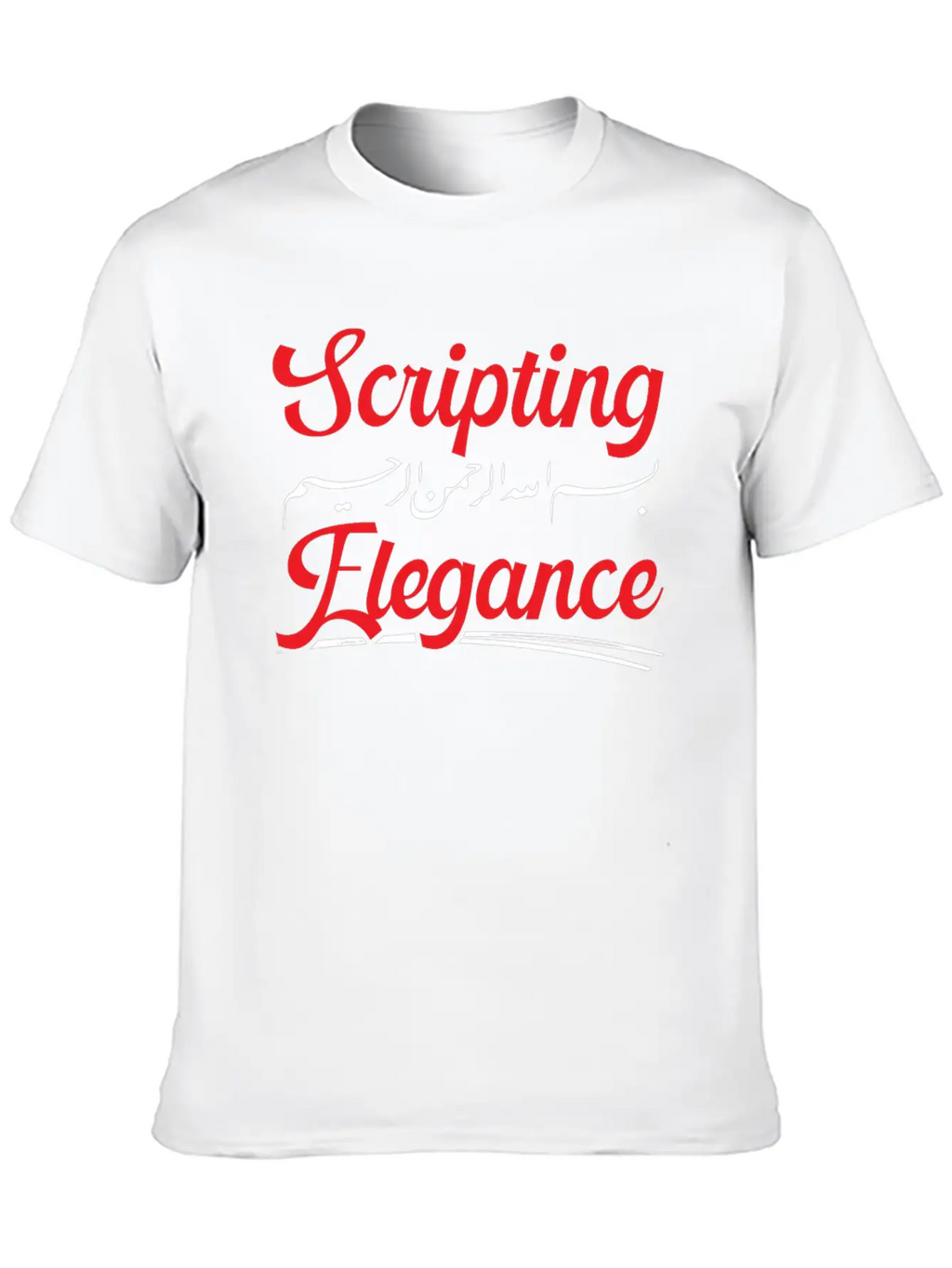 Arabic Calligraphy Calligraphic Writing Lettering Classic Fit Graphic Tee For Daily Comfort – Unisex Cotton Shirt