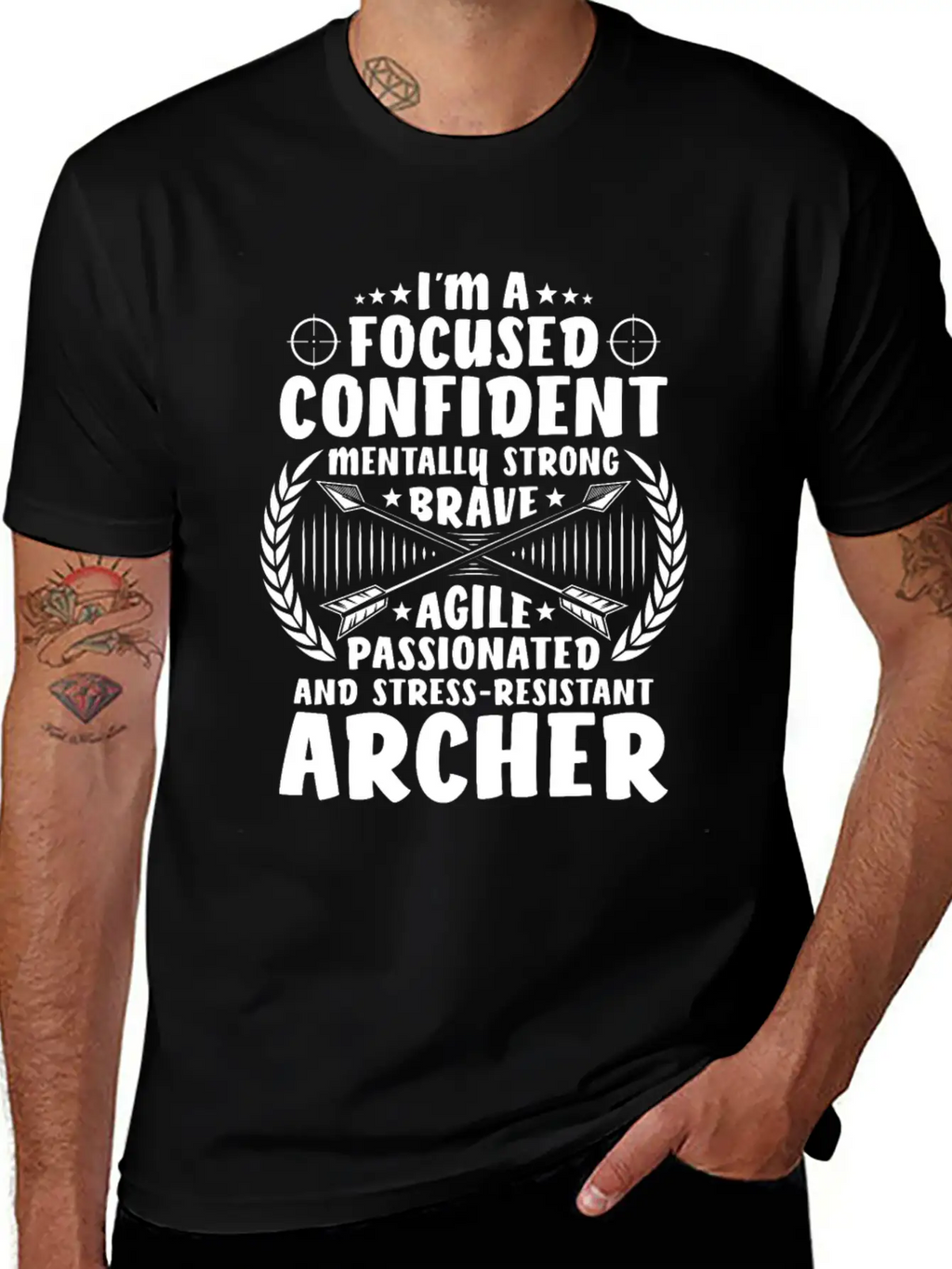 Archer Archery Bow Hunting Bowman Arrow Bow Hunter Lightweight Cotton T-Shirt – Daily Comfort Graphic Shirt