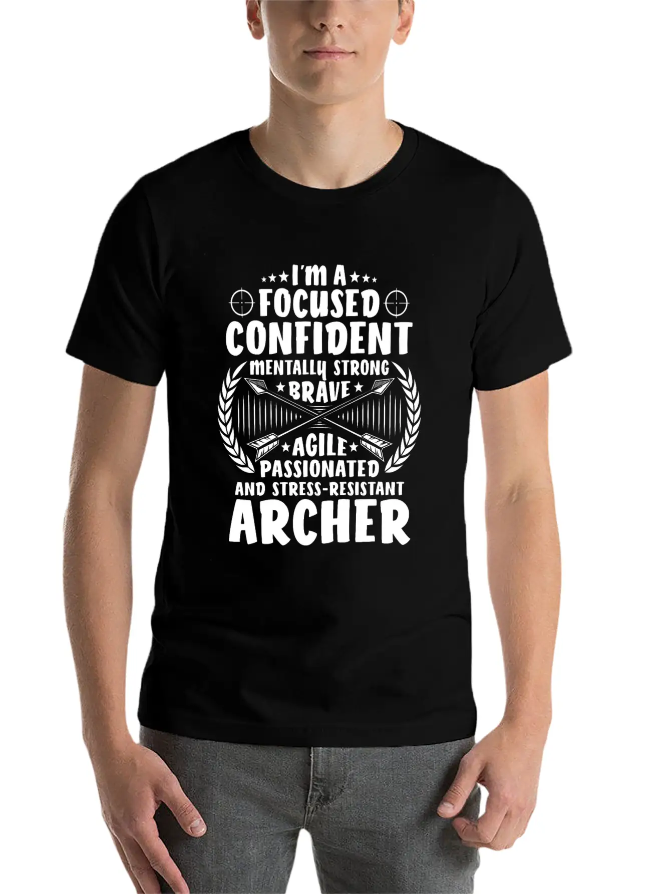 Archer Archery Bow Hunting Bowman Arrow Bow Hunter Lightweight Cotton T-Shirt – Daily Comfort Graphic Shirt