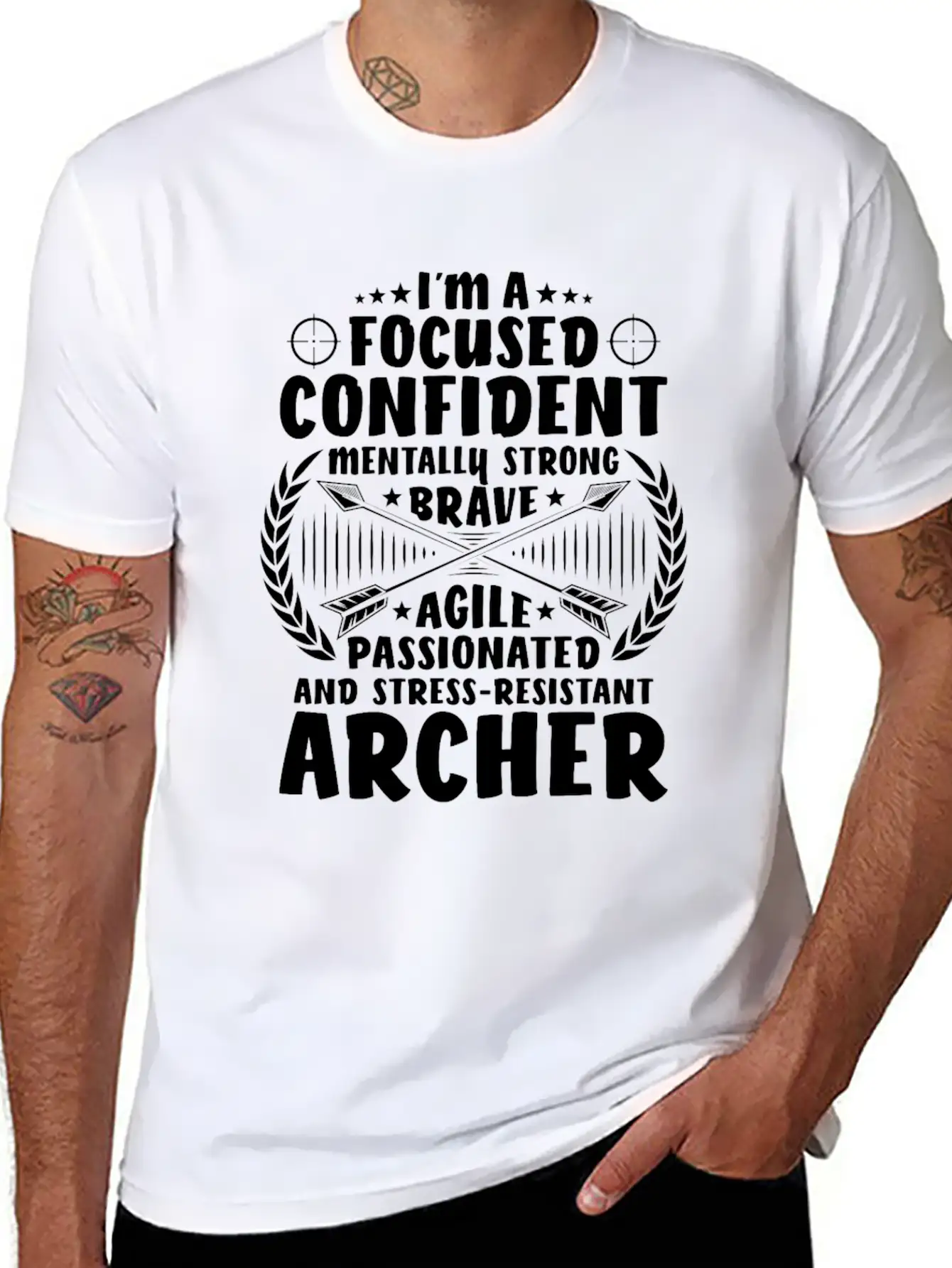 Archer Archery Bow Hunting Bowman Arrow Bow Hunter Lightweight Cotton T-Shirt – Daily Comfort Graphic Shirt