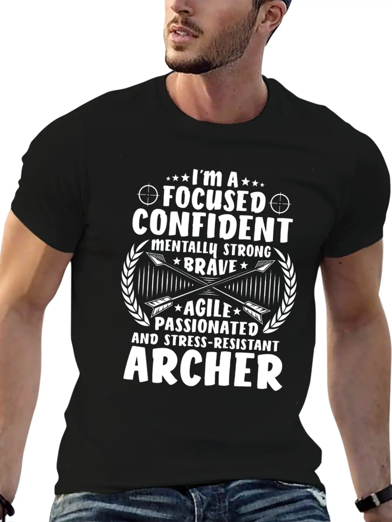 Archer Archery Bow Hunting Bowman Arrow Bow Hunter Lightweight Cotton T-Shirt – Daily Comfort Graphic Shirt
