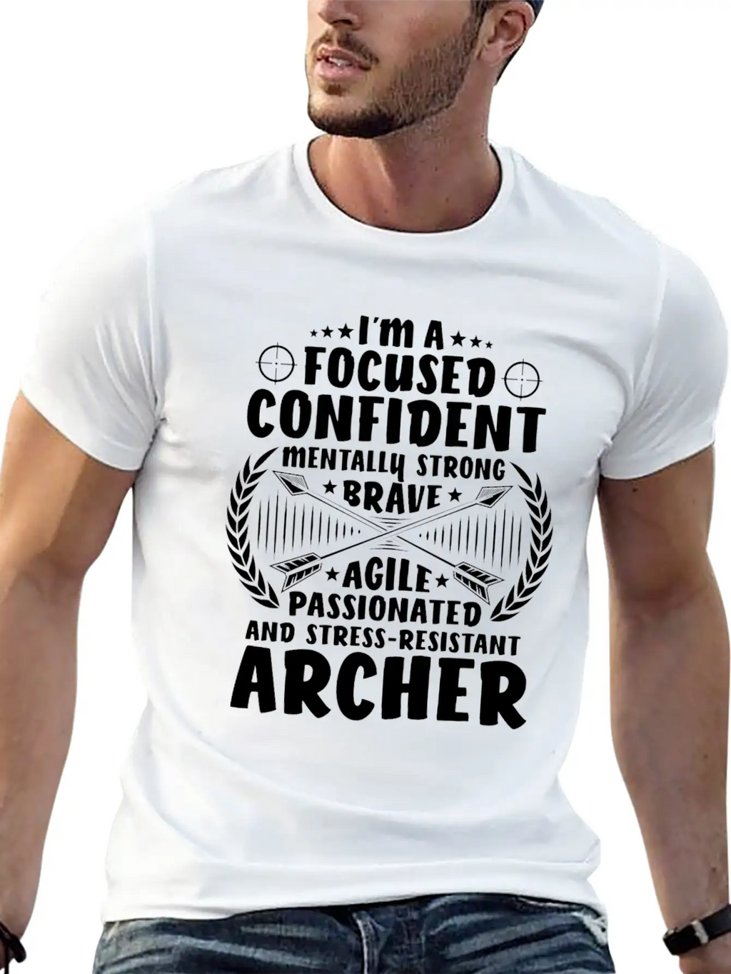 Archer Archery Bow Hunting Bowman Arrow Bow Hunter Lightweight Cotton T-Shirt – Daily Comfort Graphic Shirt