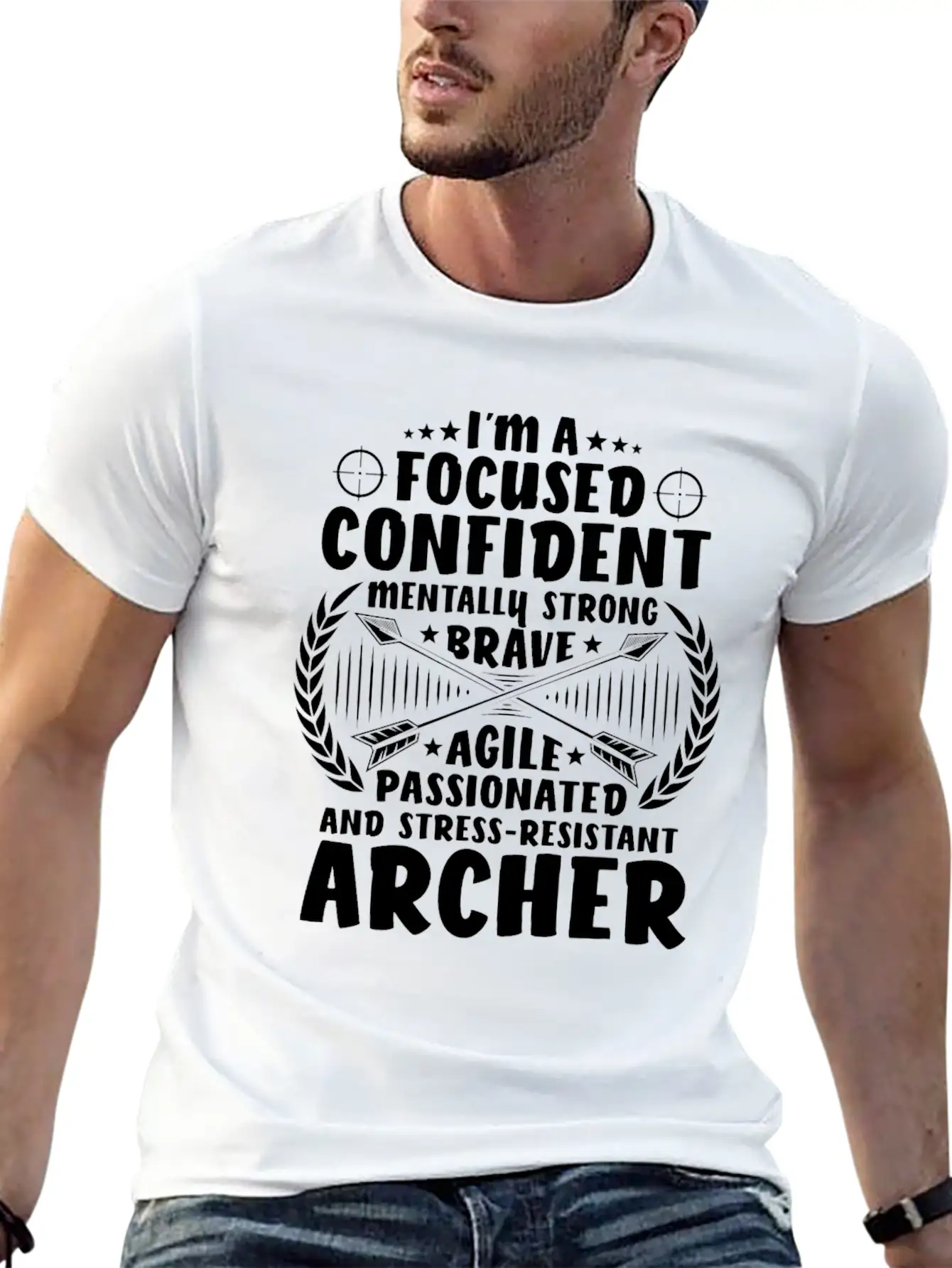 Archer Archery Bow Hunting Bowman Arrow Bow Hunter Lightweight Cotton T-Shirt – Daily Comfort Graphic Shirt
