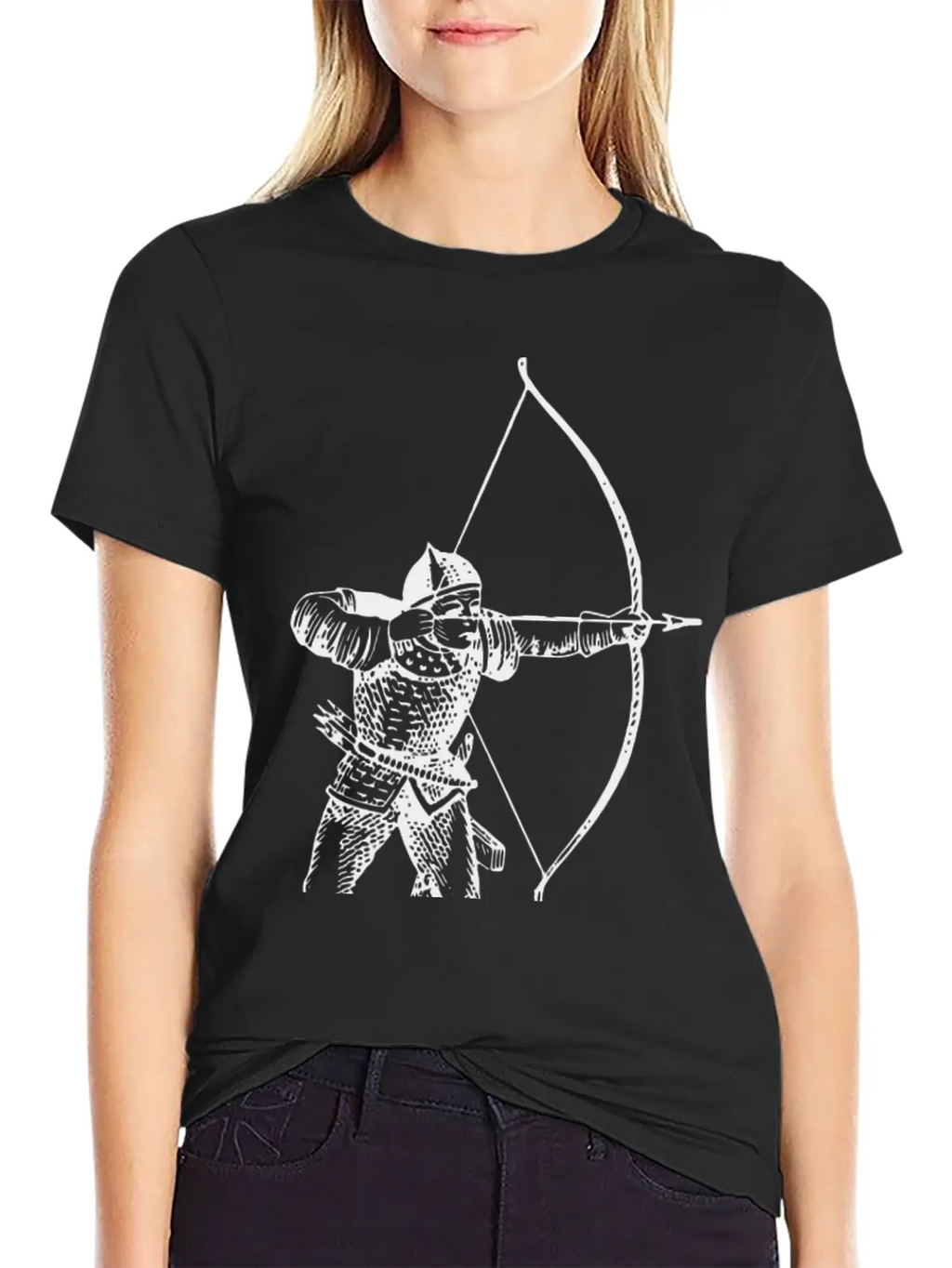 Archer Bogenschuetze Bogenschiessen Bogen Pfeil Basic Graphic T-Shirt – Daily Comfort In Soft Cotton