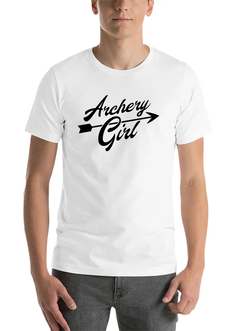 Archer Girl Arrow Motif Classic Cotton Tee – Unisex Comfort For Any Season