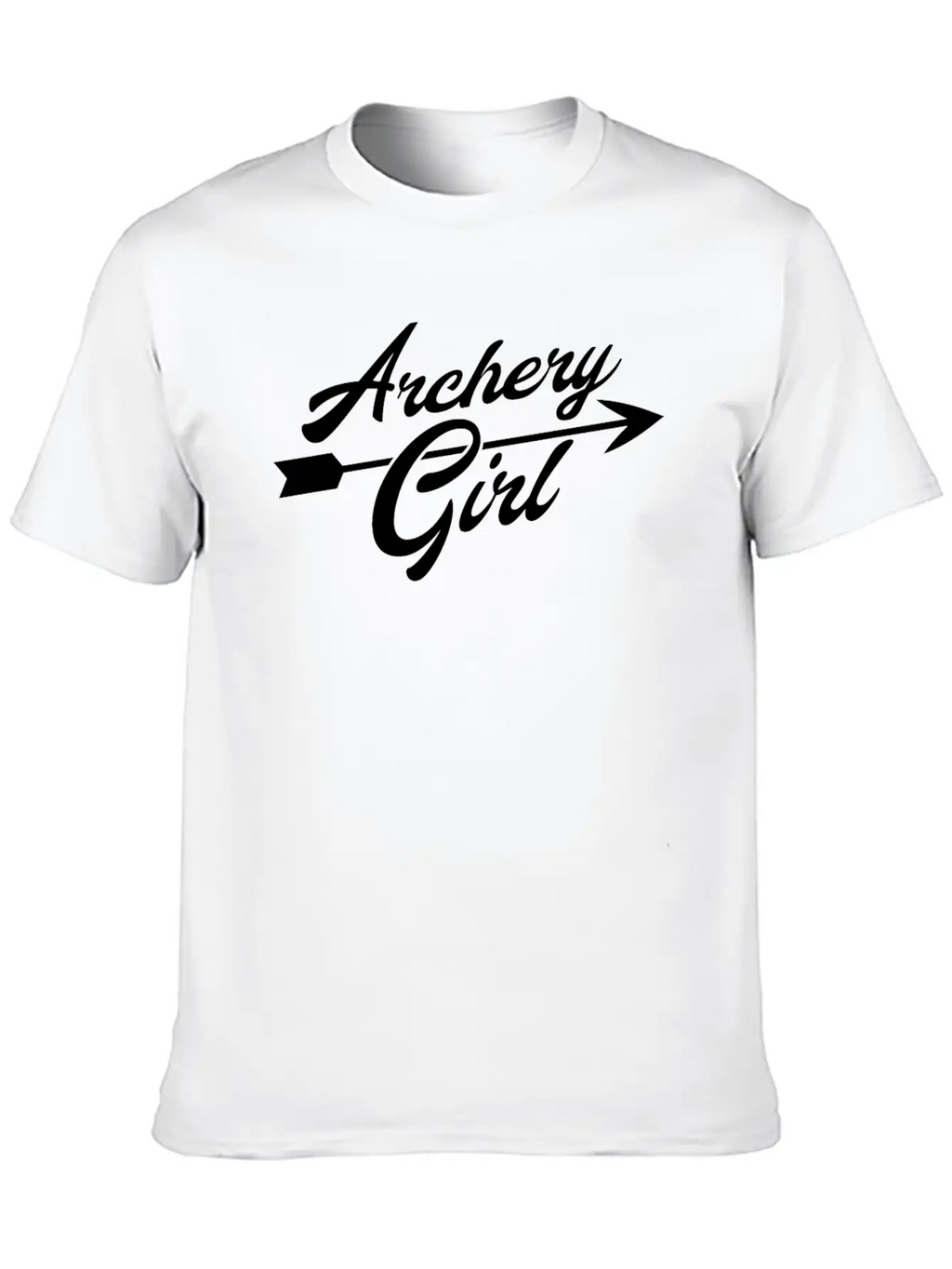 Archer Girl Arrow Motif Classic Cotton Tee – Unisex Comfort For Any Season