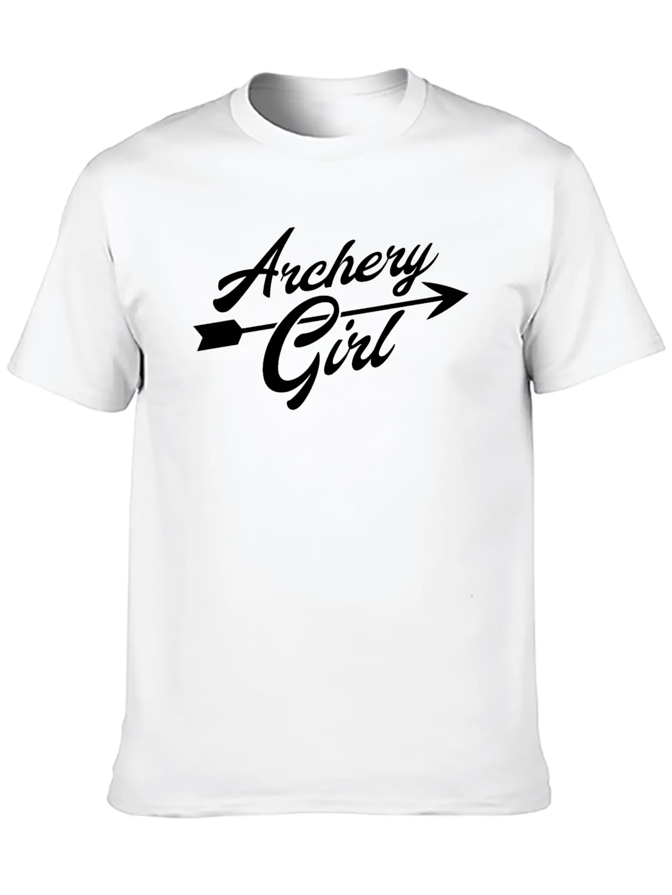 Archer Girl Arrow Motif Classic Cotton Tee – Unisex Comfort For Any Season