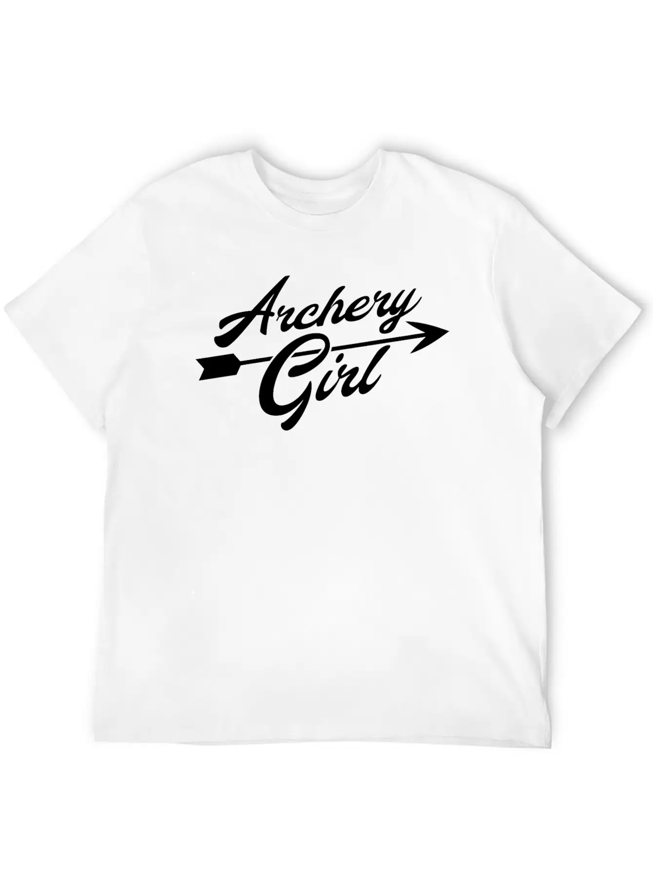 Archer Girl Arrow Motif Classic Cotton Tee – Unisex Comfort For Any Season