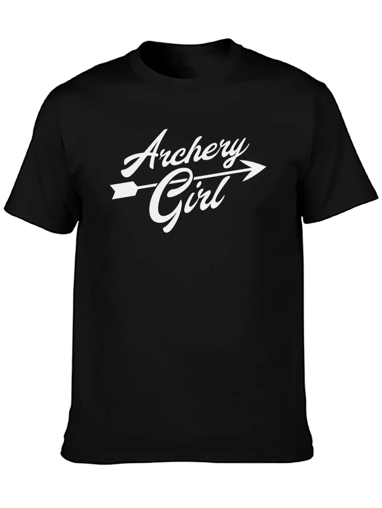 Archer Girl Arrow Motif Classic Cotton Tee – Unisex Comfort For Any Season