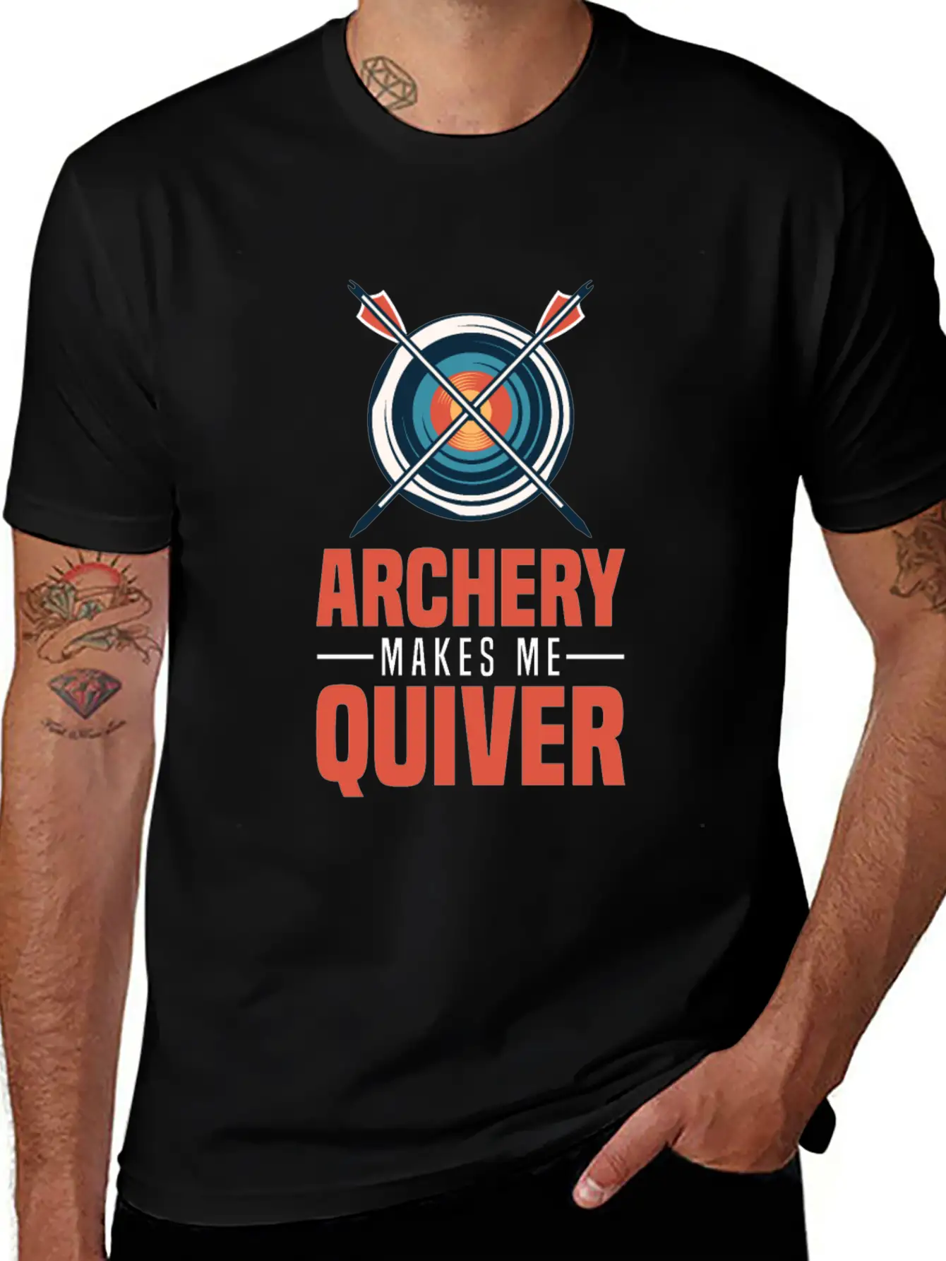 Archery Archer Bowman Simple Everyday Graphic Tee – Lightweight Summer Wear