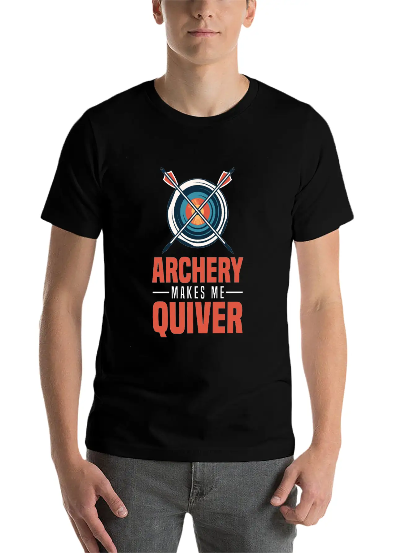 Archery Archer Bowman Simple Everyday Graphic Tee – Lightweight Summer Wear