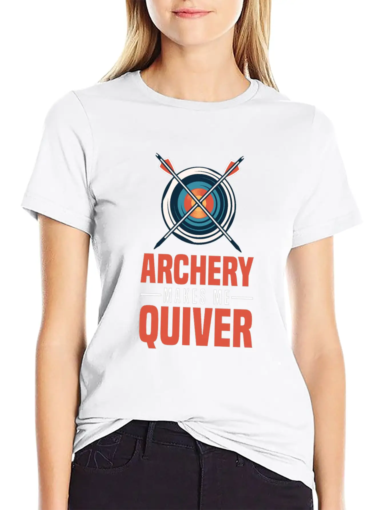 Archery Archer Bowman Simple Everyday Graphic Tee – Lightweight Summer Wear
