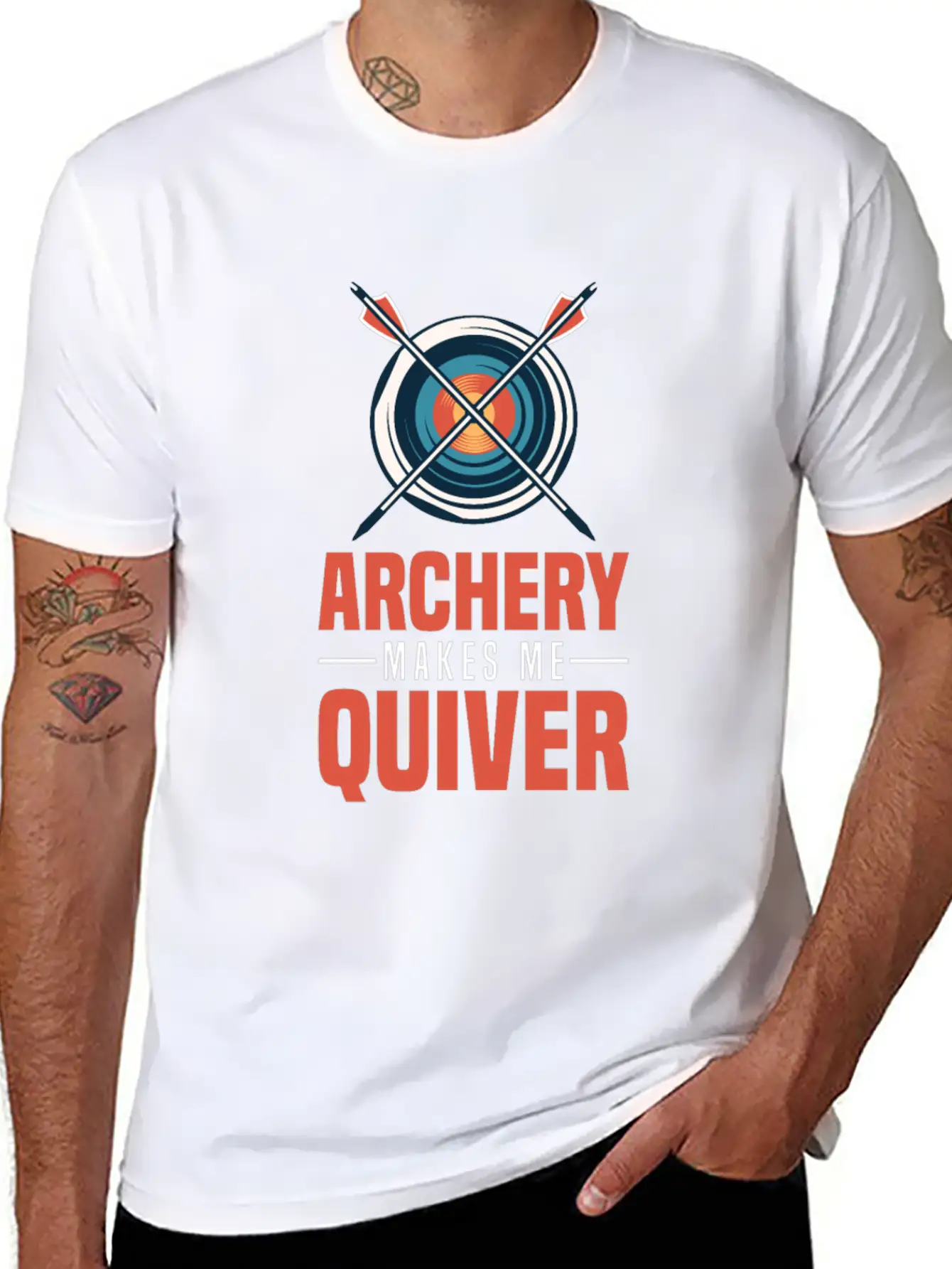 Archery Archer Bowman Simple Everyday Graphic Tee – Lightweight Summer Wear
