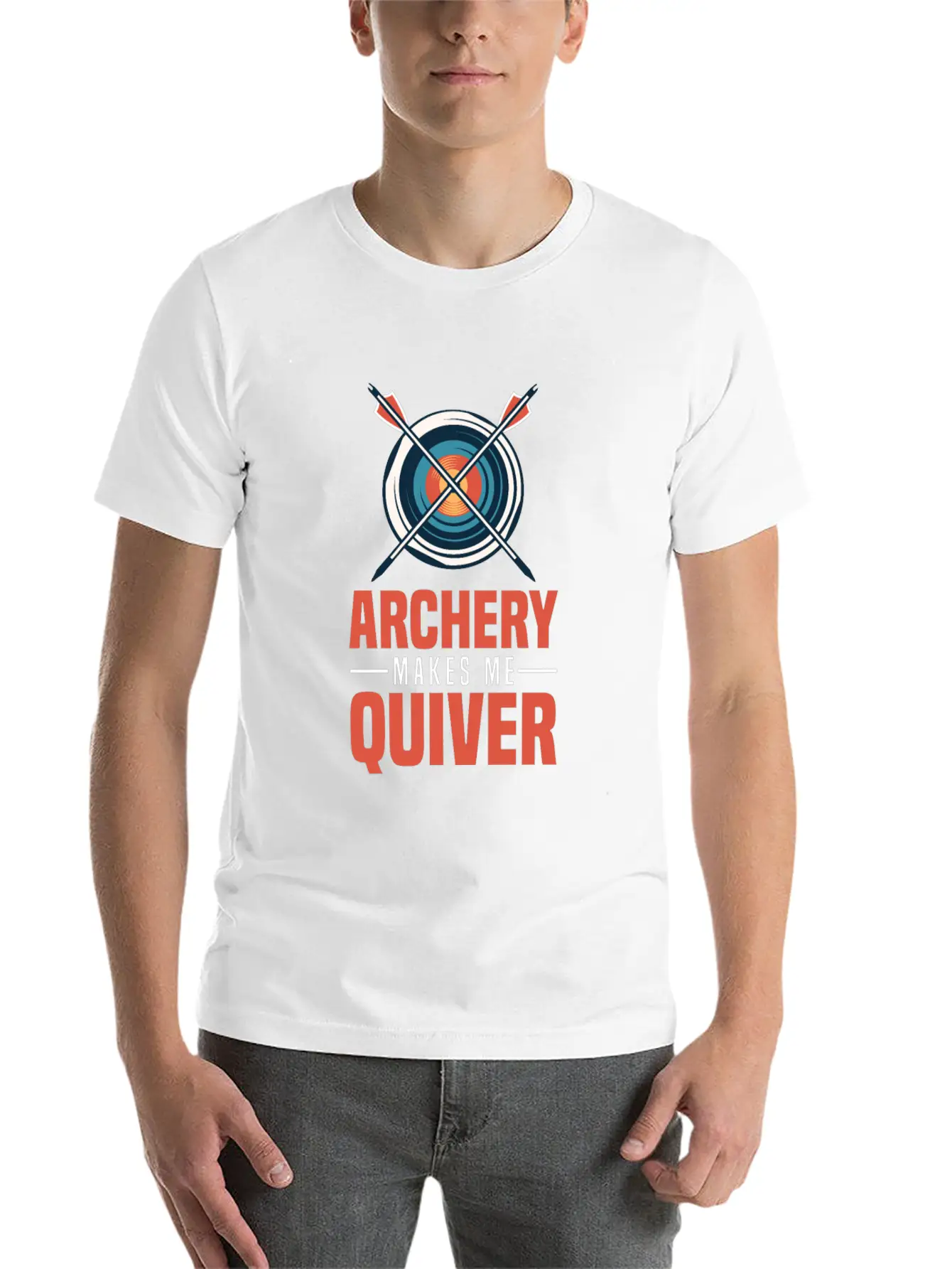 Archery Archer Bowman Simple Everyday Graphic Tee – Lightweight Summer Wear