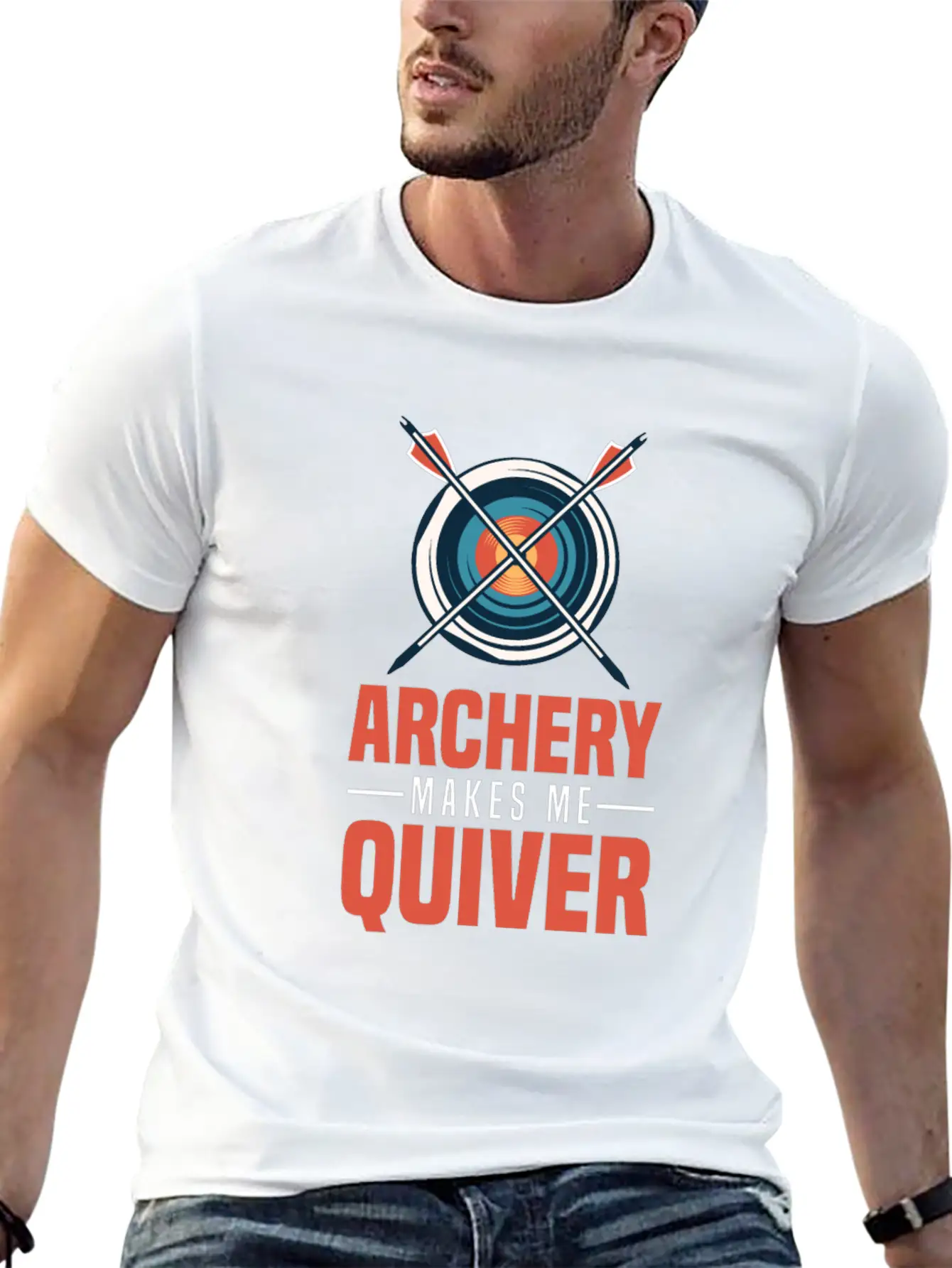 Archery Archer Bowman Simple Everyday Graphic Tee – Lightweight Summer Wear
